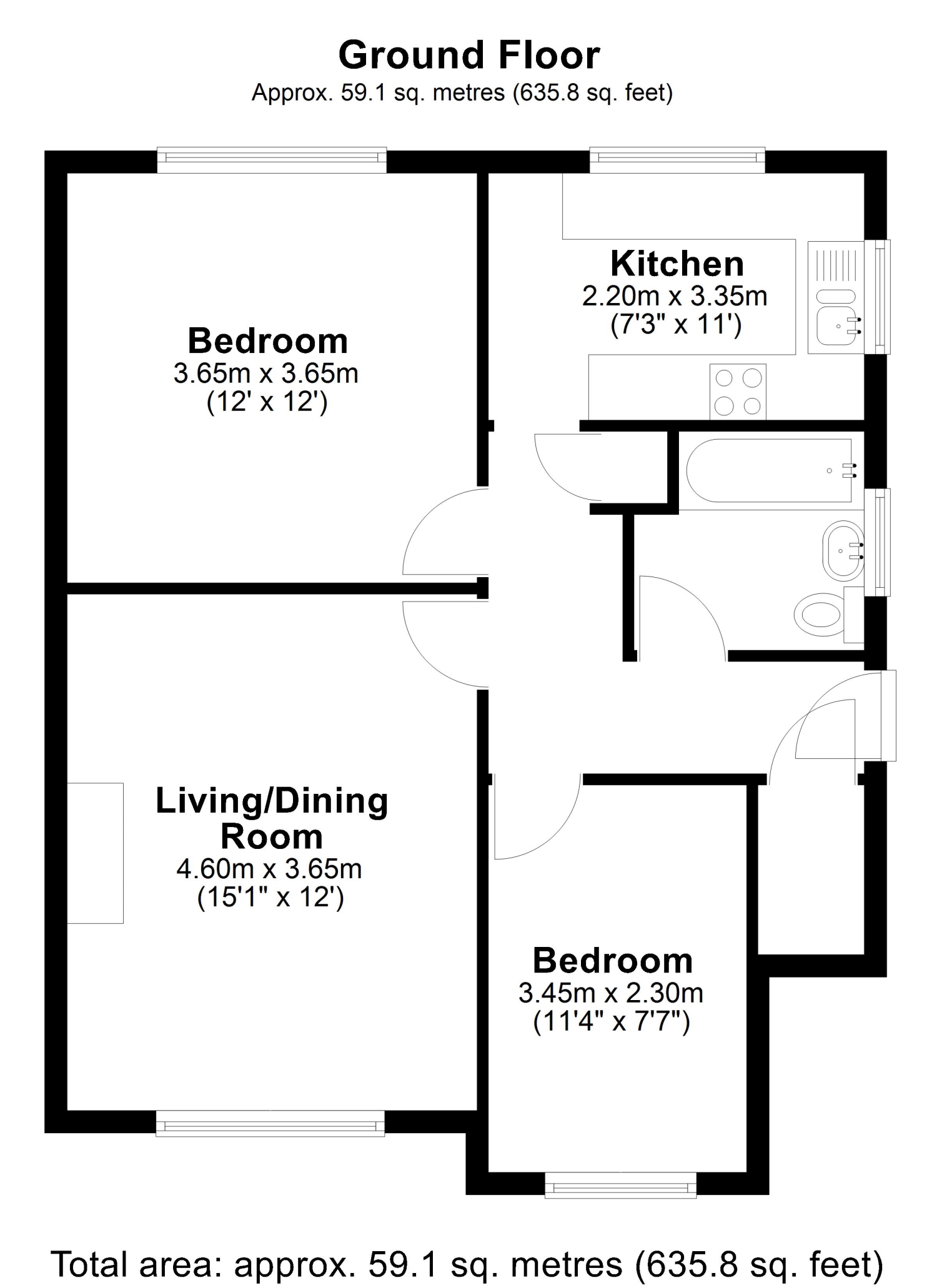 8, Woodhaw, Egham floorplan