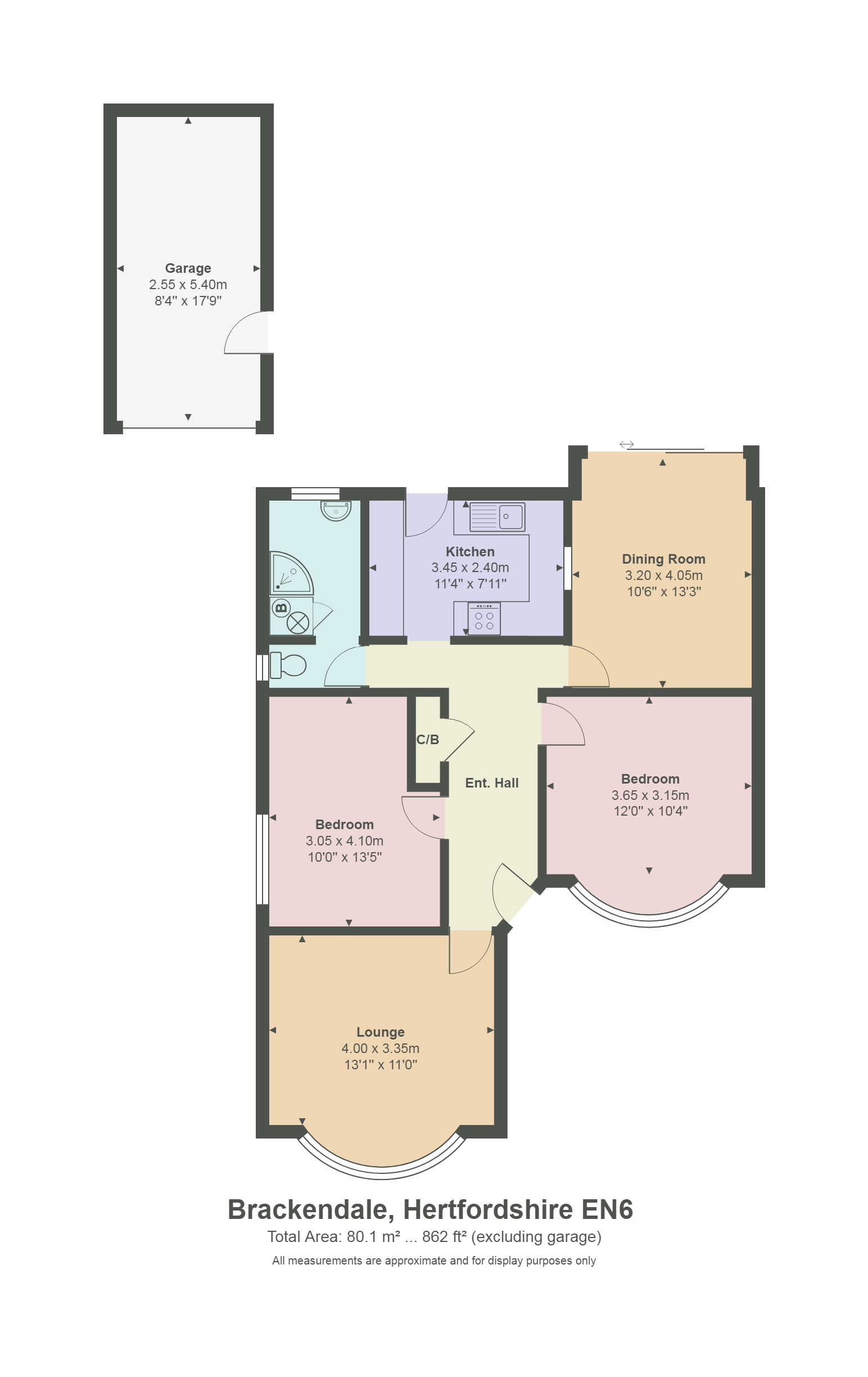 2 Bedrooms Bungalow for sale in Brackendale, Potters Bar EN6