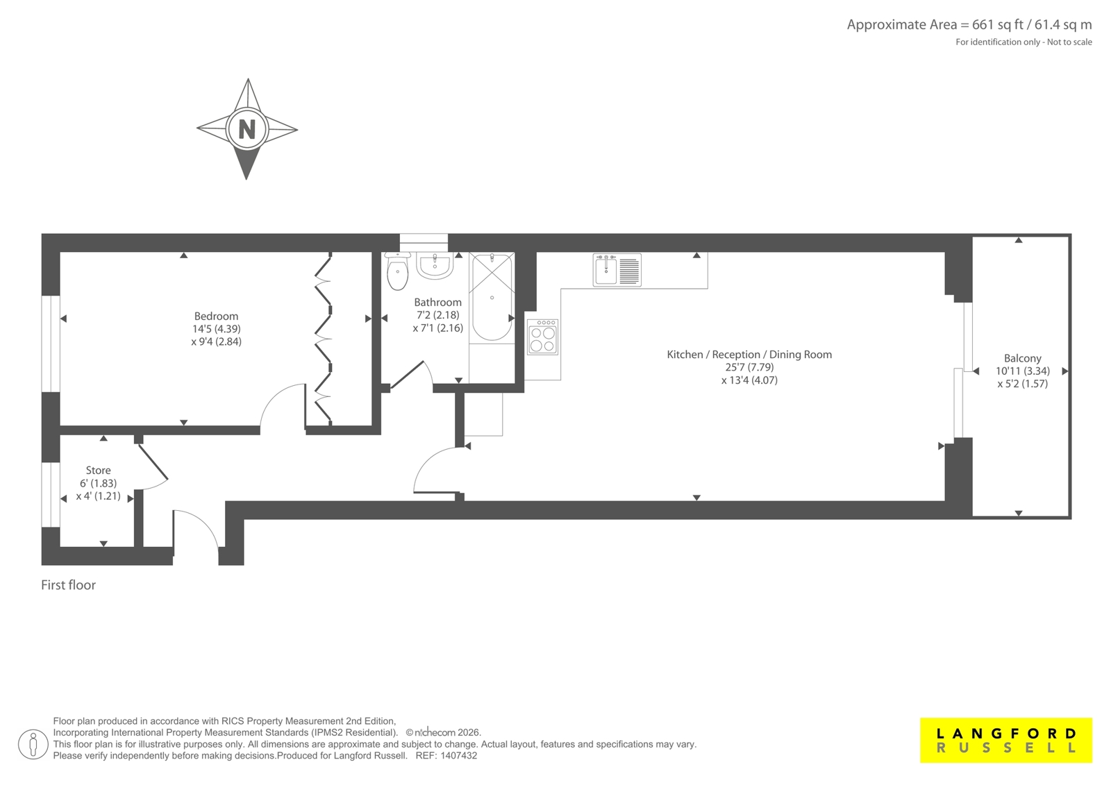 4, Rosehill Apartments, 166, Penhill Road, Bexley floorplan