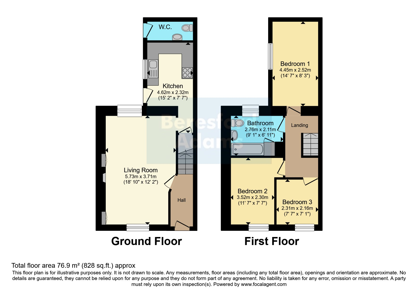 1, Chapel Street, Penrhyndeudraeth floorplan