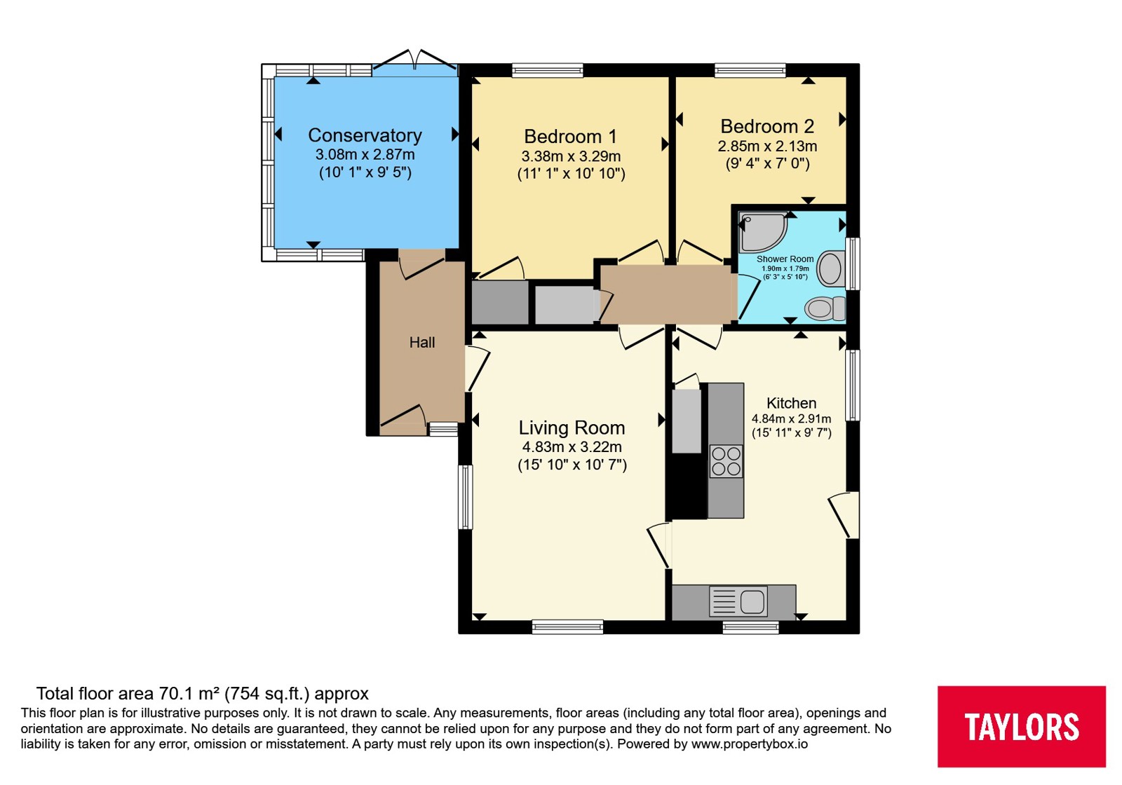 10, Churchill Avenue, Northamptonshire floorplan