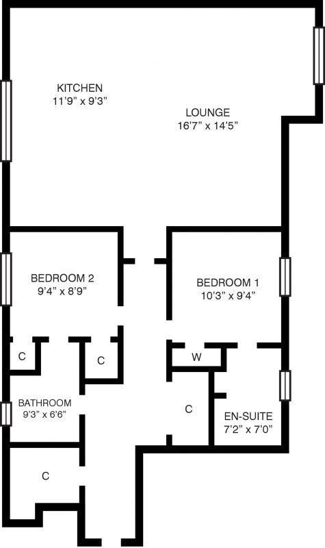 2 Bedrooms Flat for sale in 3 Chandlers Court, Stirling FK8
