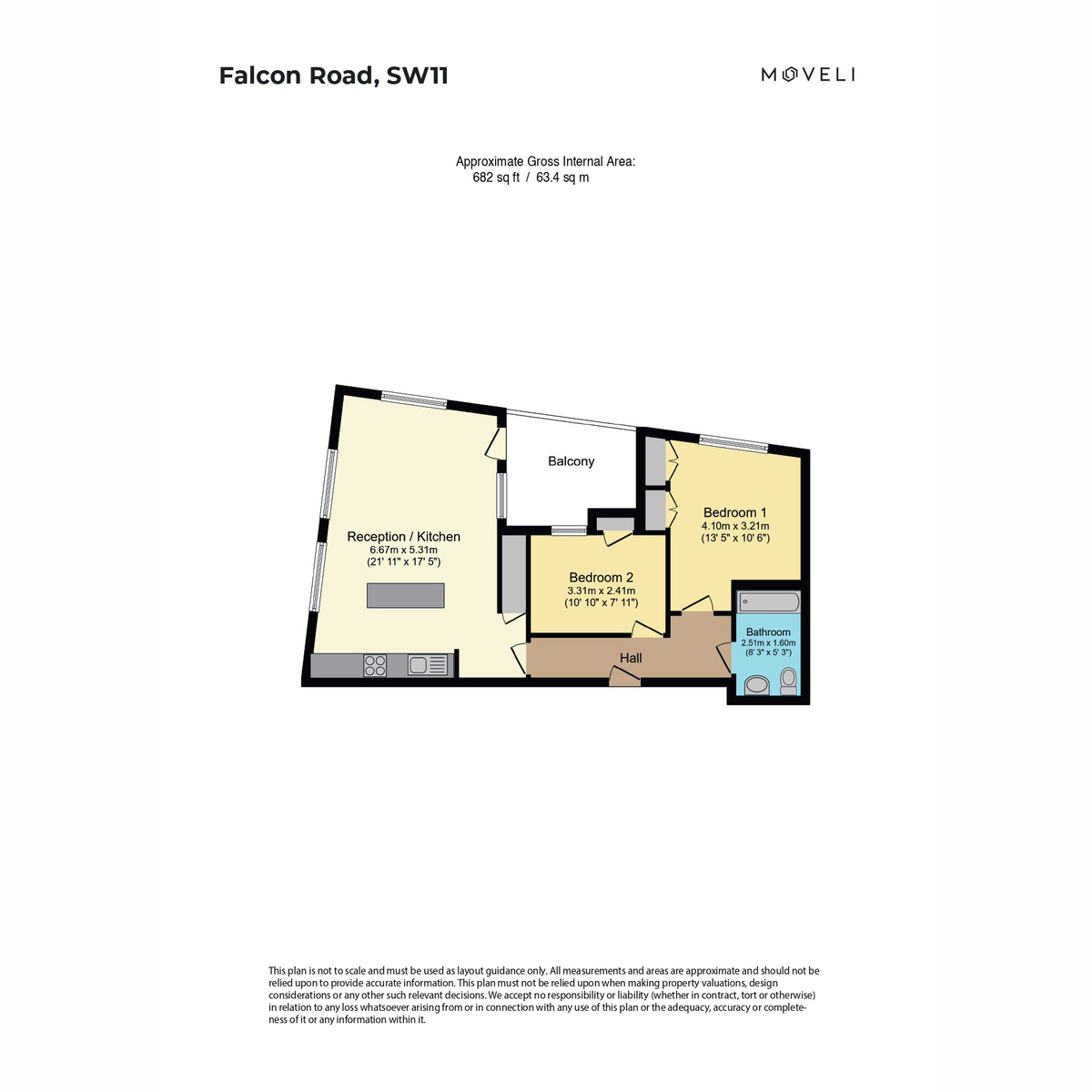 Falcon Road, London floorplan