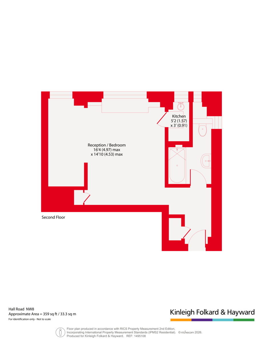 Flat 166, Grove Hall Court,, Hall Road, London floorplan