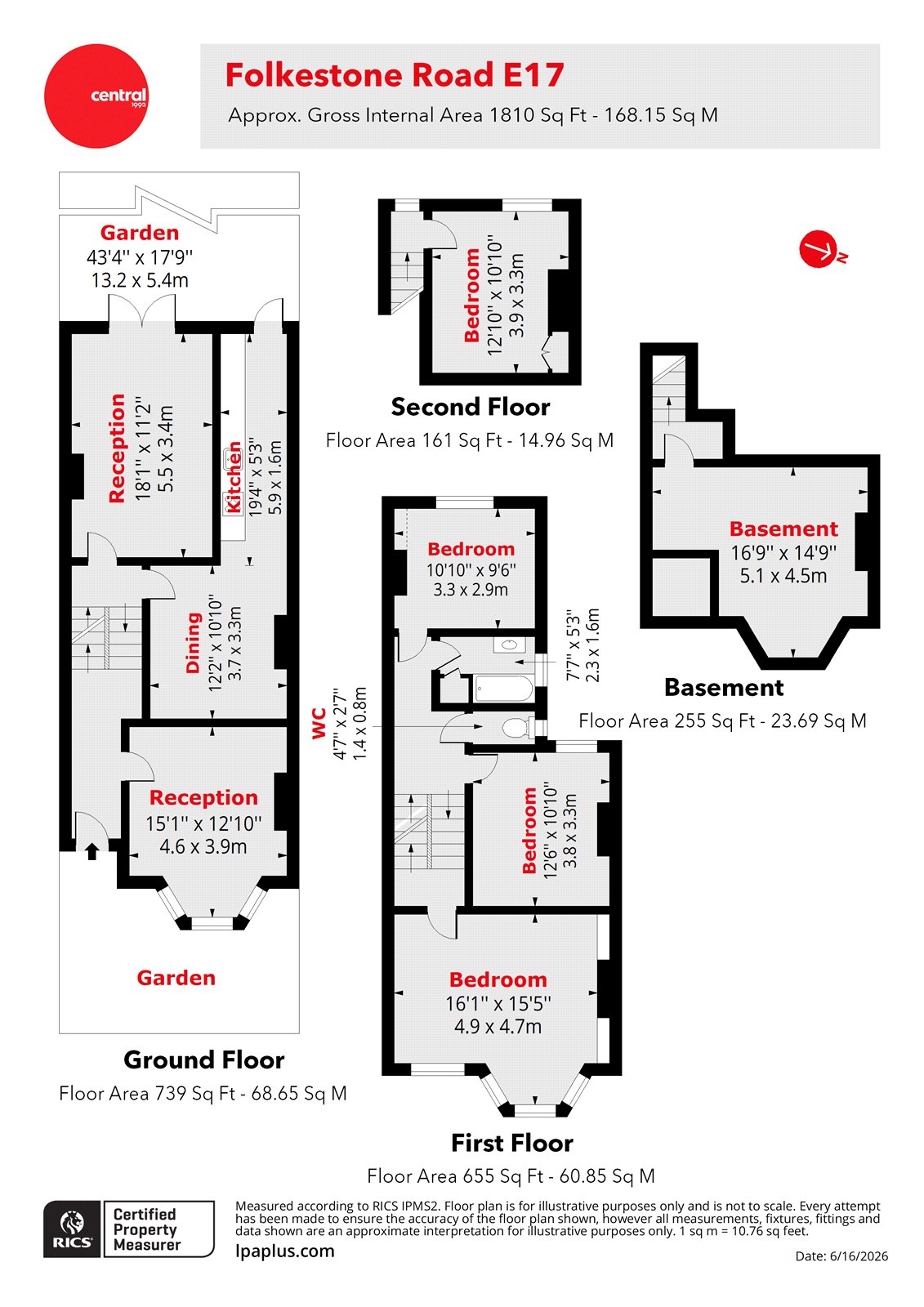 9, Folkestone Road, London floorplan