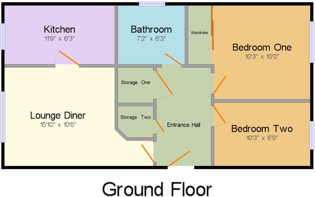 Flat 17, Chalfont Court, Wolverhampton Road, Cannock floorplan