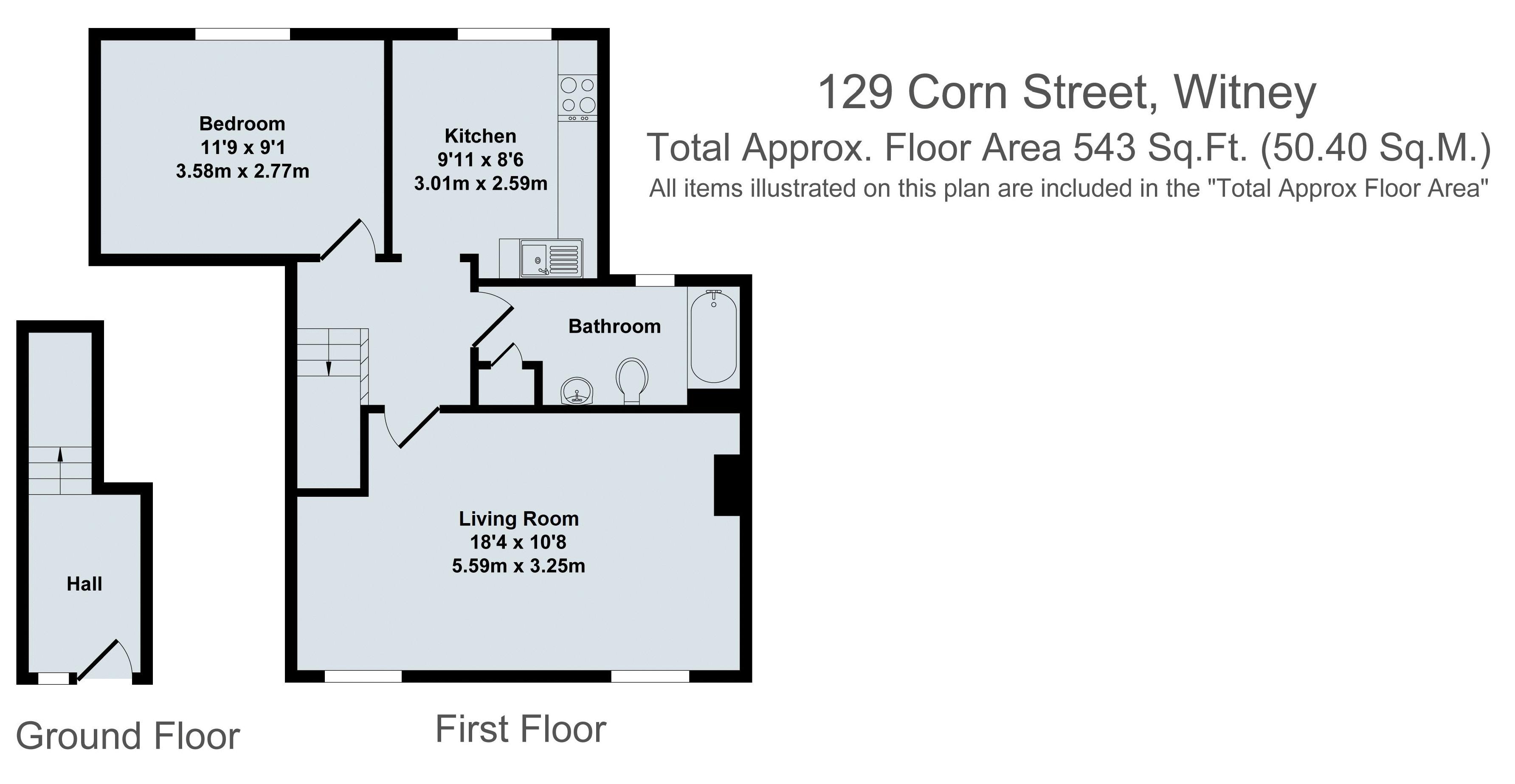 Corn Street, Witney OX28, 1 bedroom flat for sale 64328917