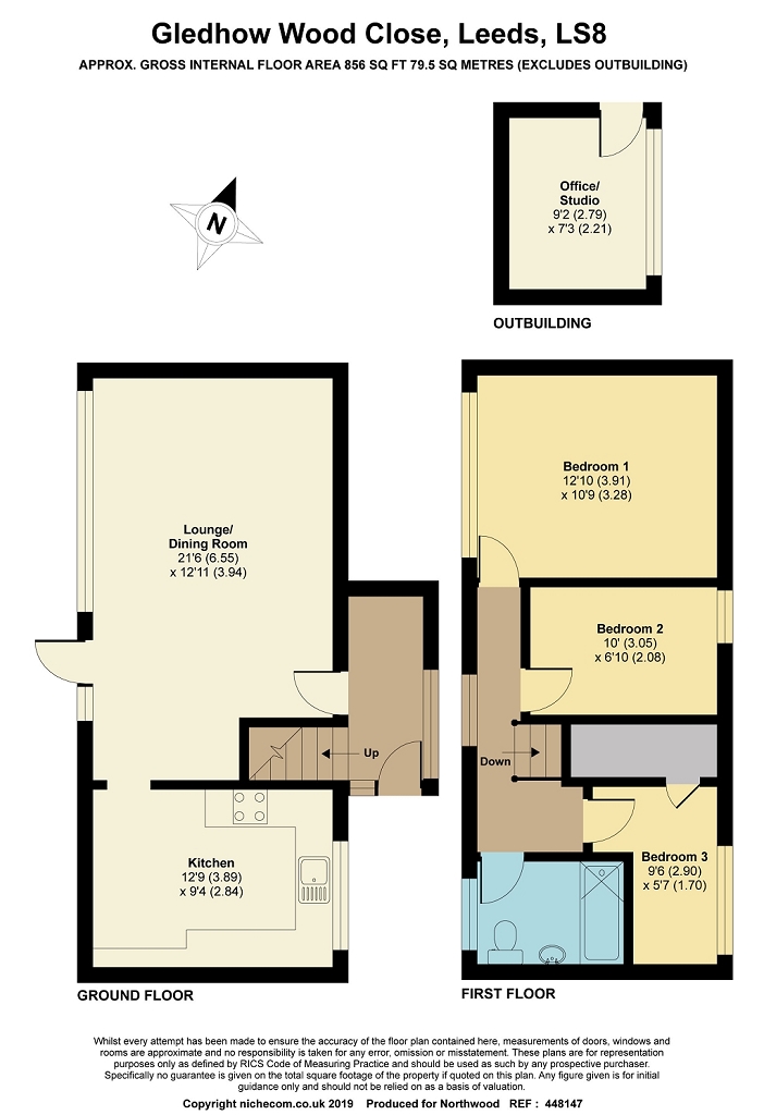 3 Bedrooms Terraced house for sale in Gledhow Wood Close, Leeds LS8