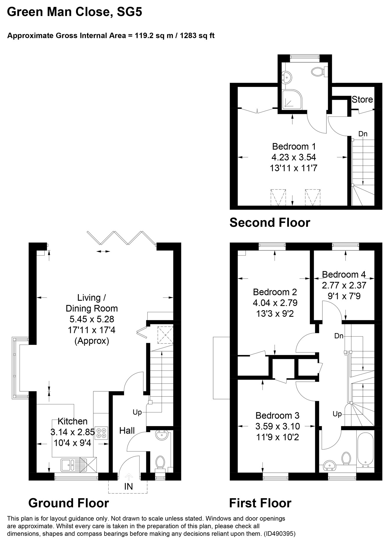 4 Bedrooms Semi-detached house for sale in Green Man Close, Ickleford, Hitchin SG5