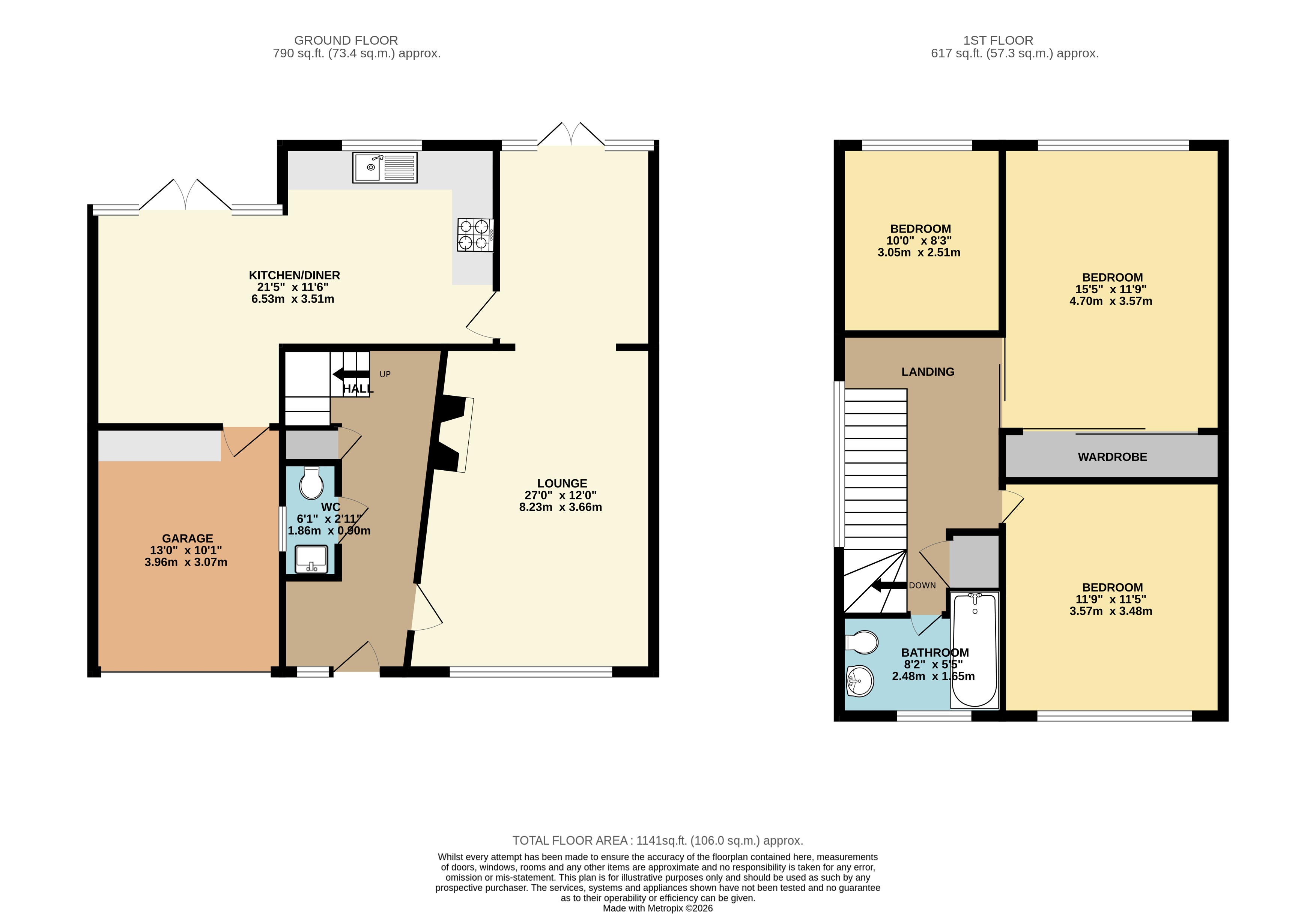 27, Pinewood Close, Bristol floorplan