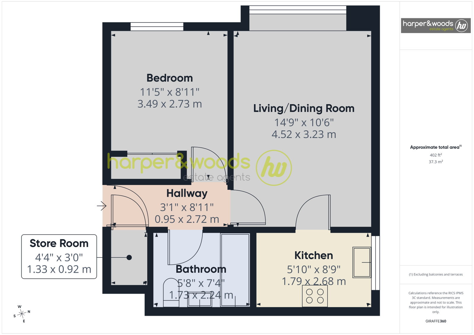 21,Oak Court, Oak Close, Moreton floorplan