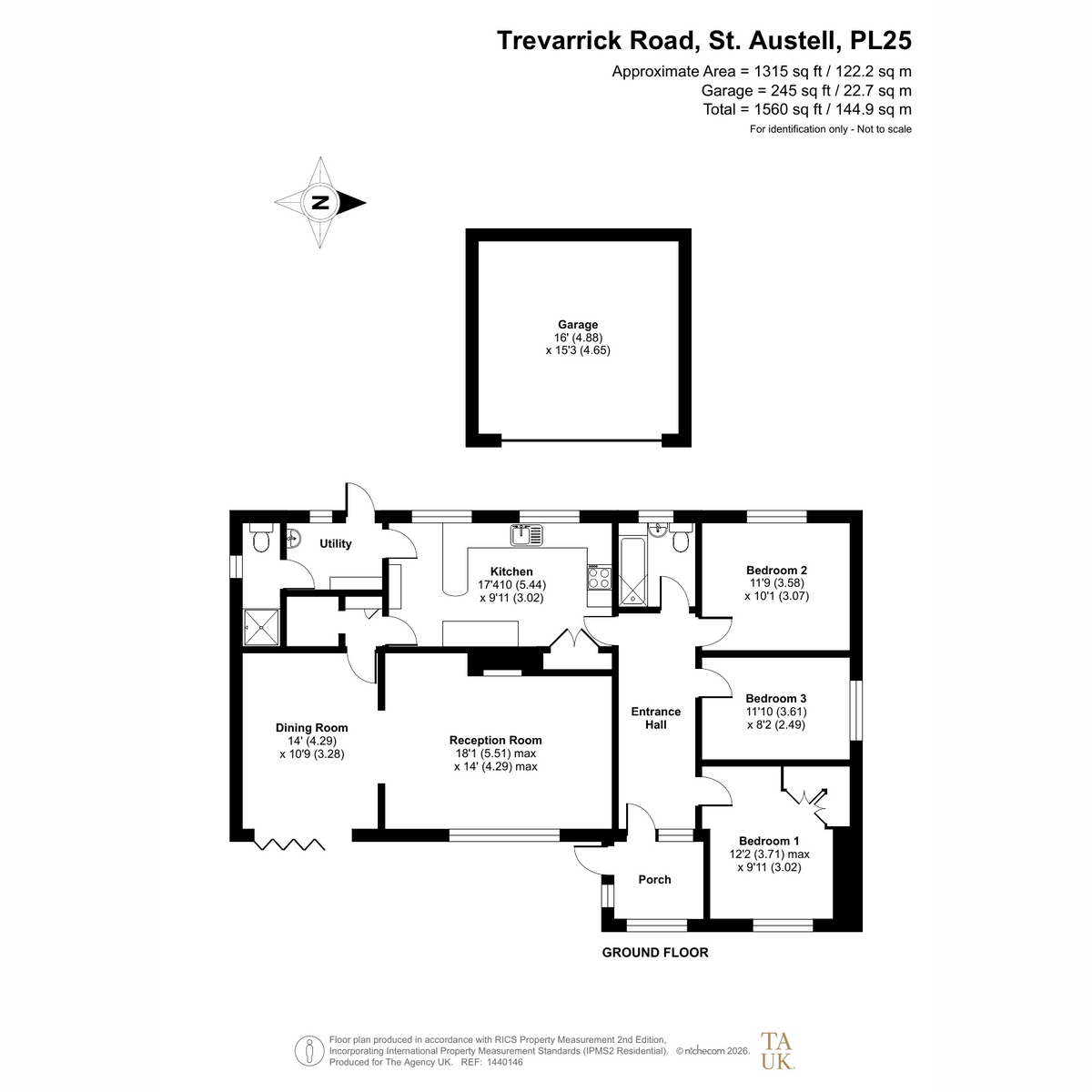 22, Trevarrick Road, St. Austell floorplan
