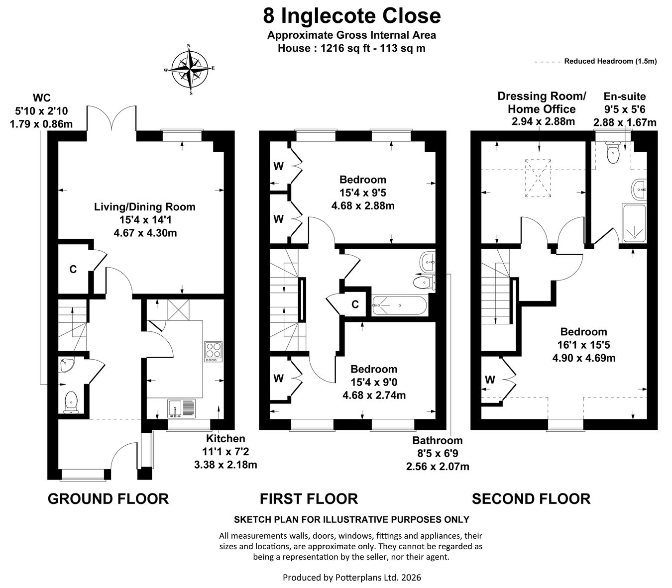 8, Inglecote Close, Cheltenham floorplan