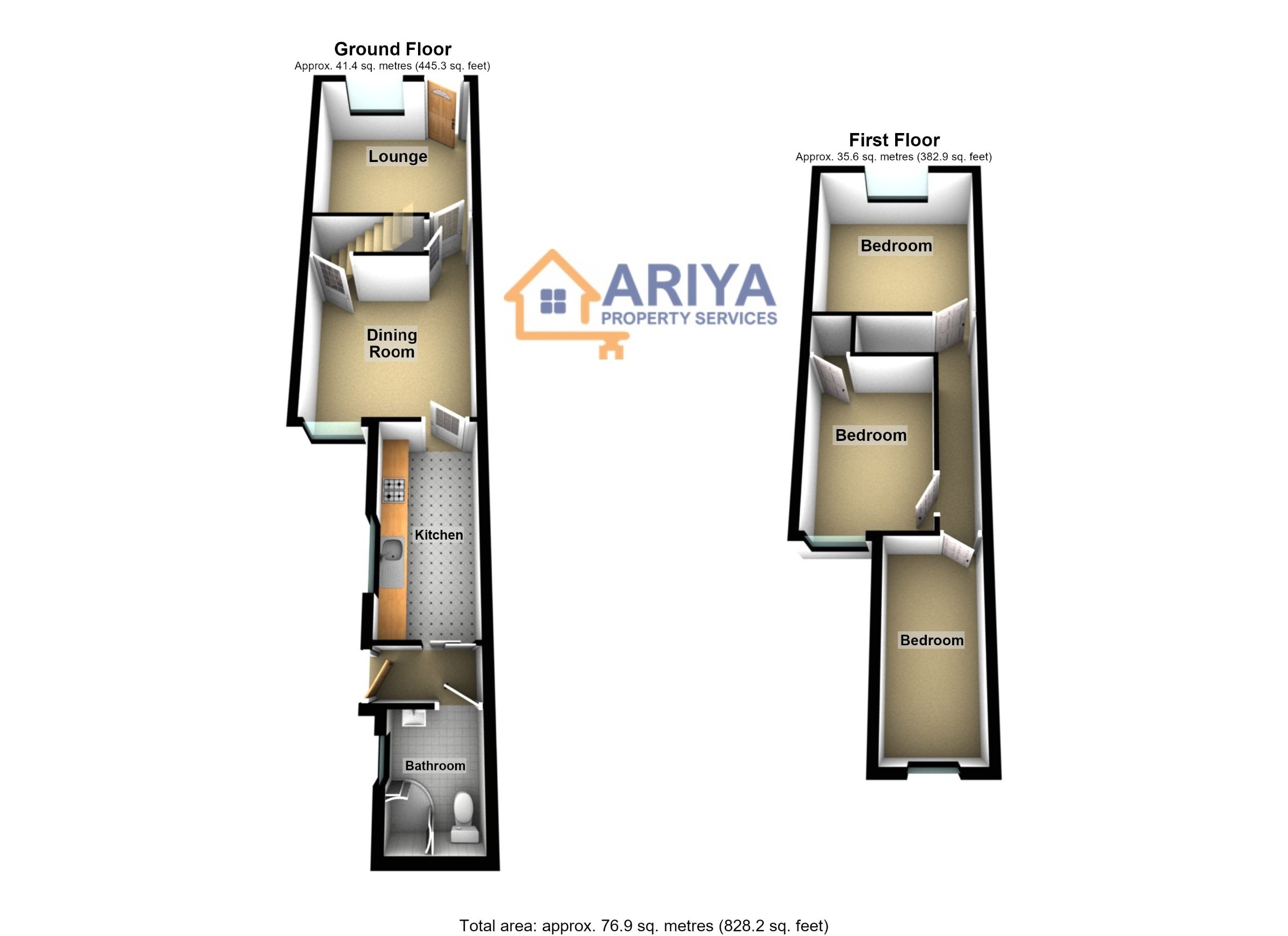 129 Bassett Street, Leicester floorplan