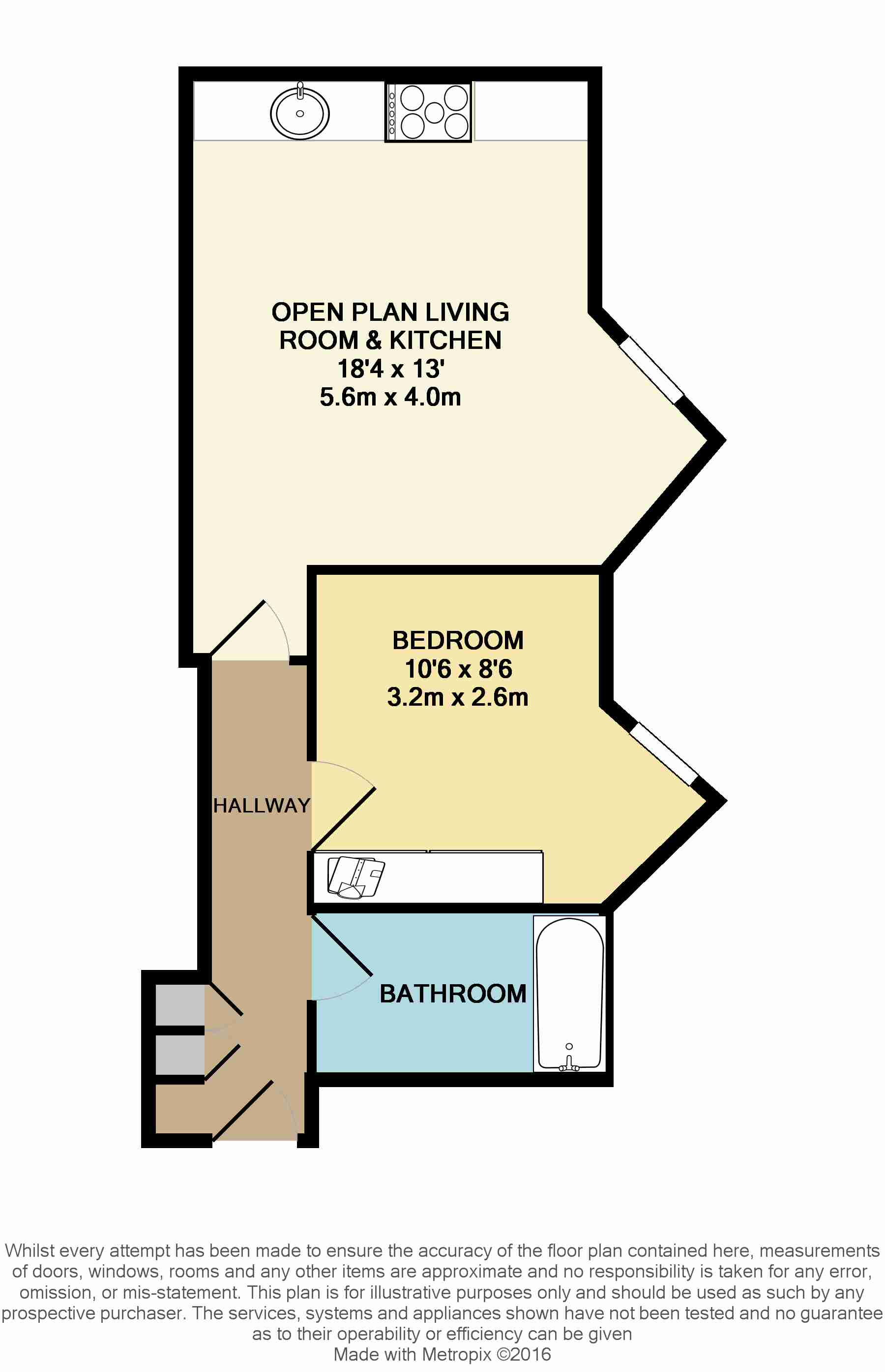 1 Bedrooms Flat to rent in Richmond Terrace, Brighton BN2