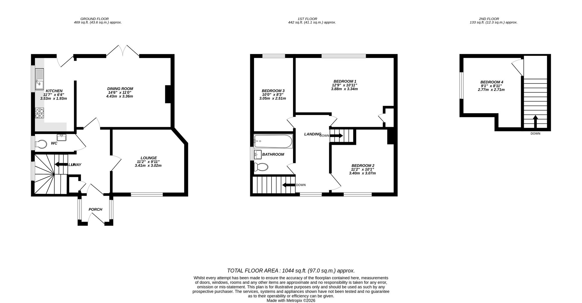 34 Manor Waye, Uxbridge floorplan