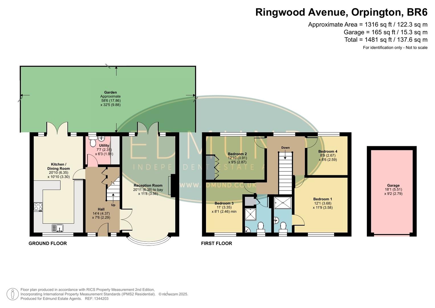 Ashe House, 11, Ringwood Avenue, Pratts Bottom floorplan