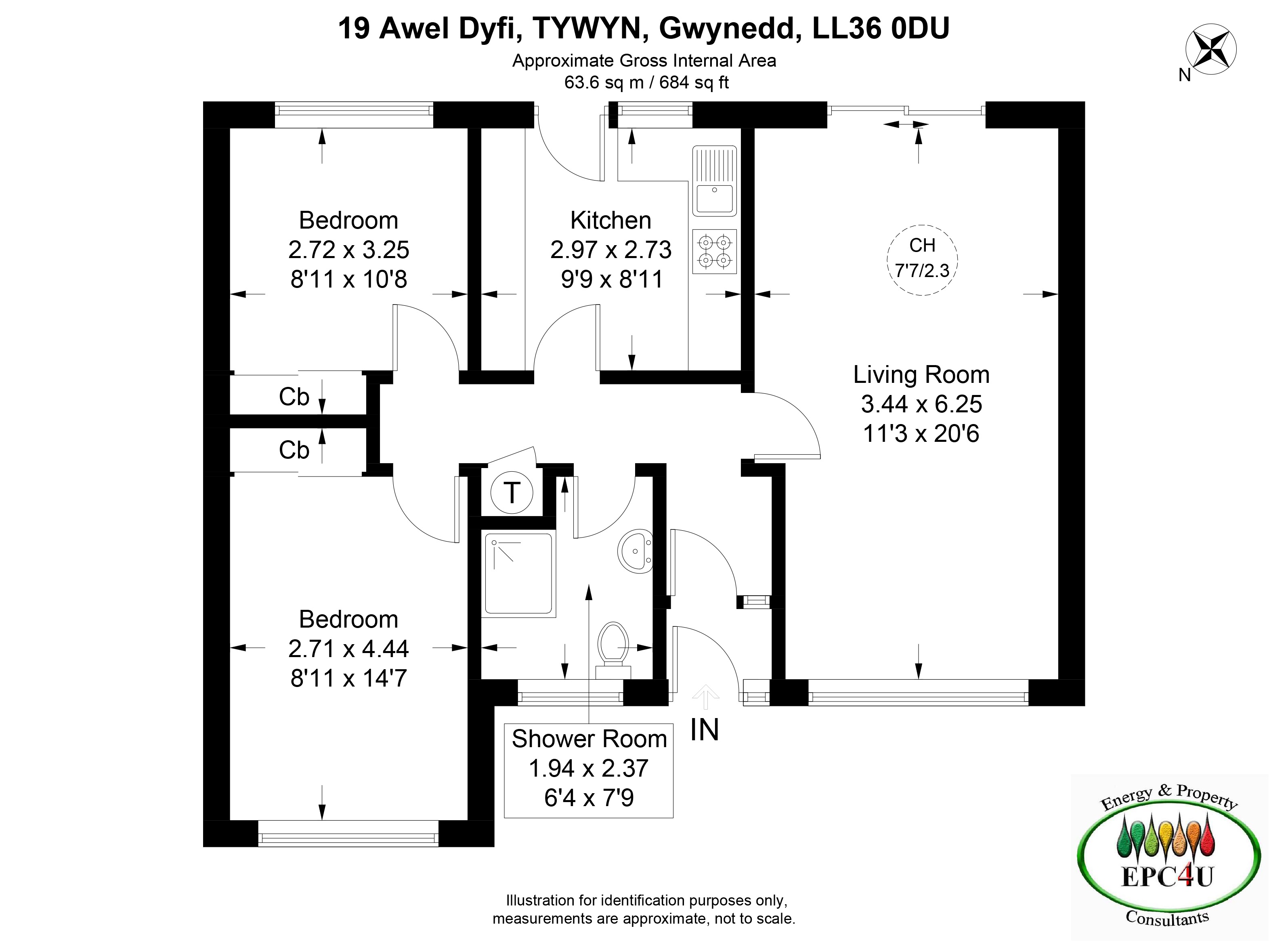 19, Awel Dyfi, Tywyn floorplan