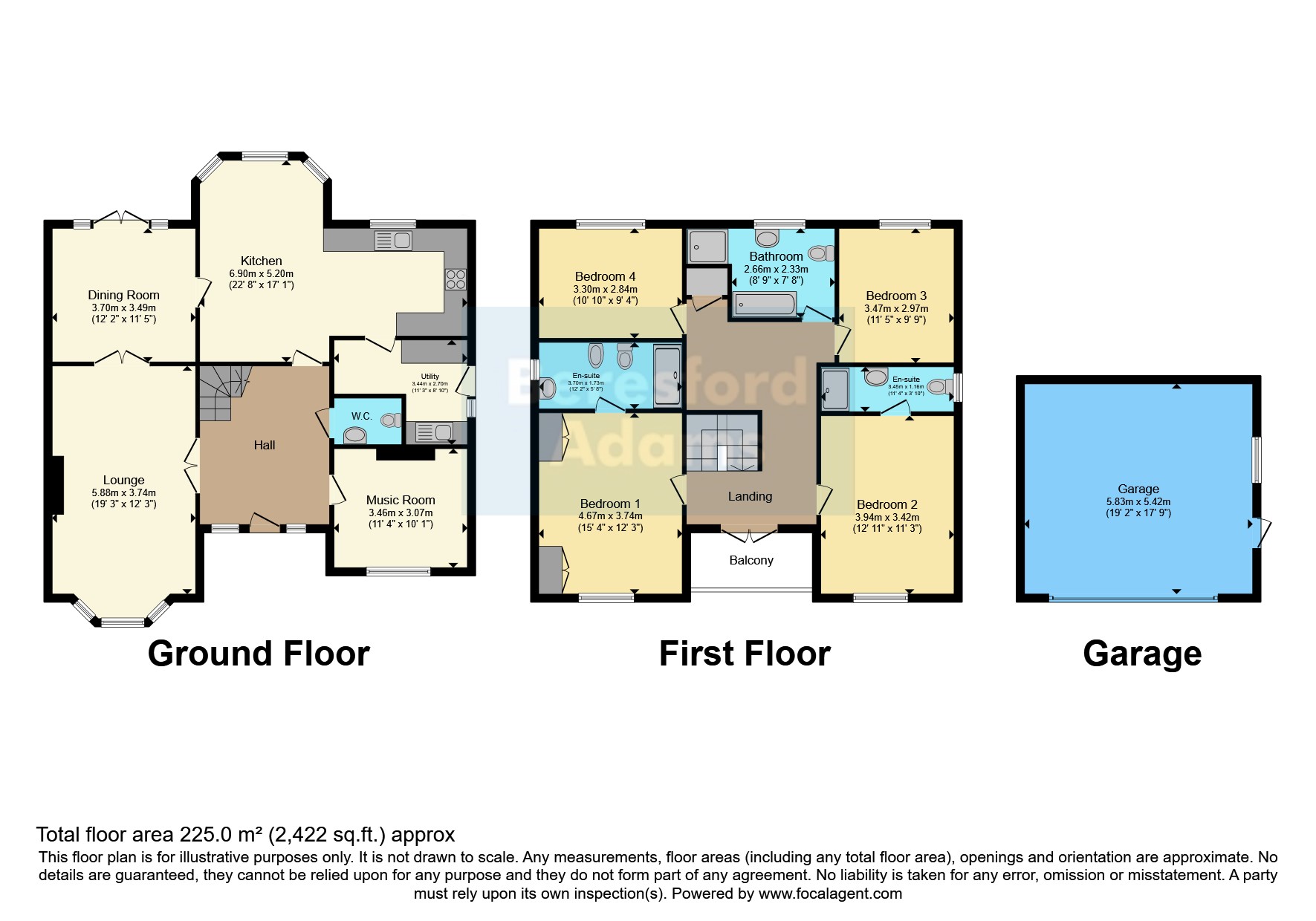 1, Coed Yr Afon, Conwy floorplan
