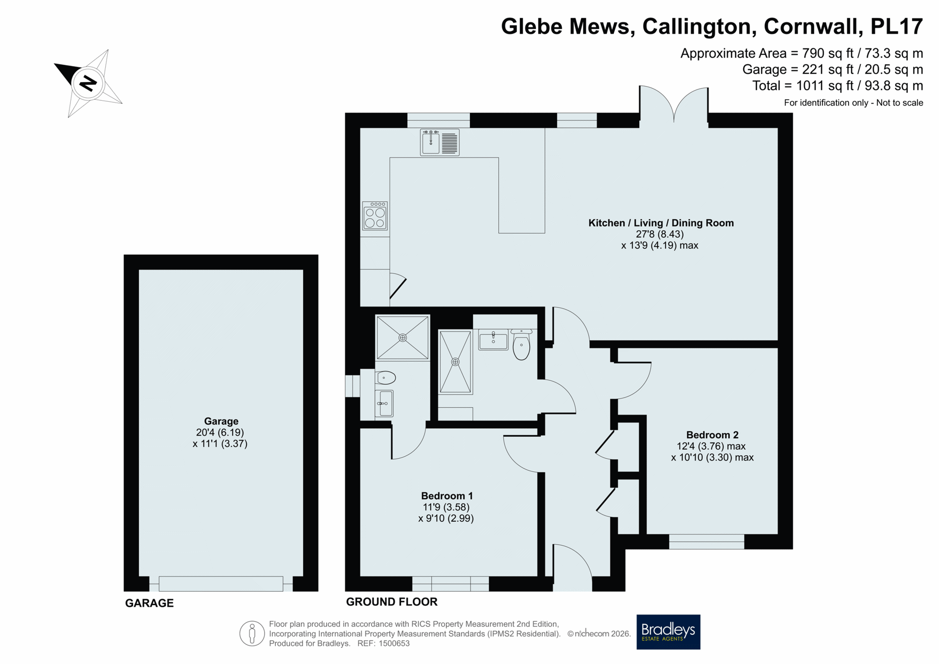 5, Glebe Mews, Cornwall floorplan