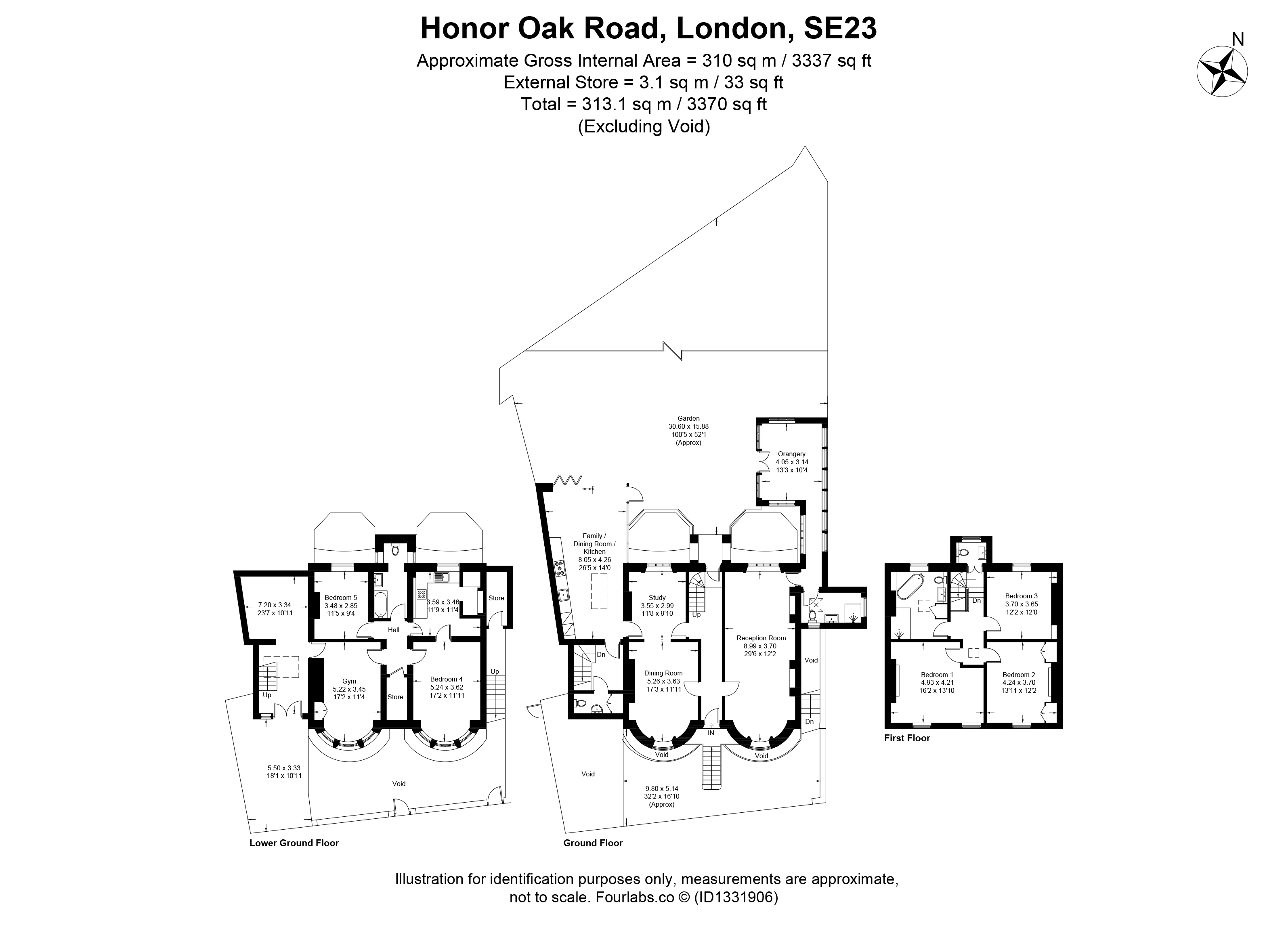 62, Honor Oak Road, London floorplan