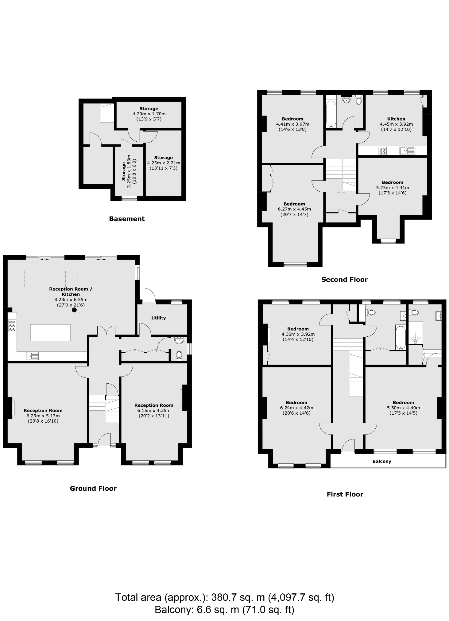 16, Hillbury Road, London floorplan