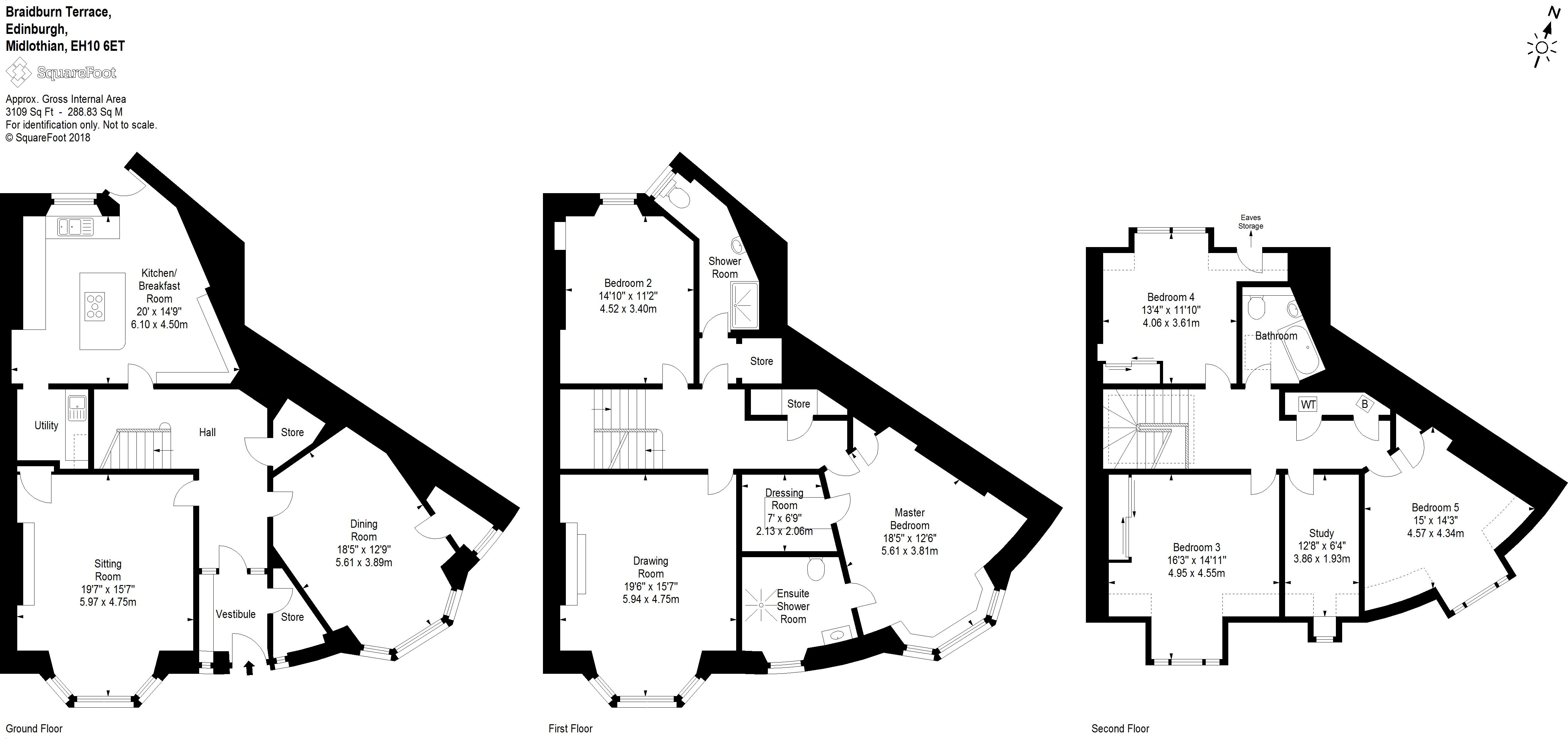 5 Bedrooms Terraced house for sale in 21 Braidburn Terrace, Hermitage EH10