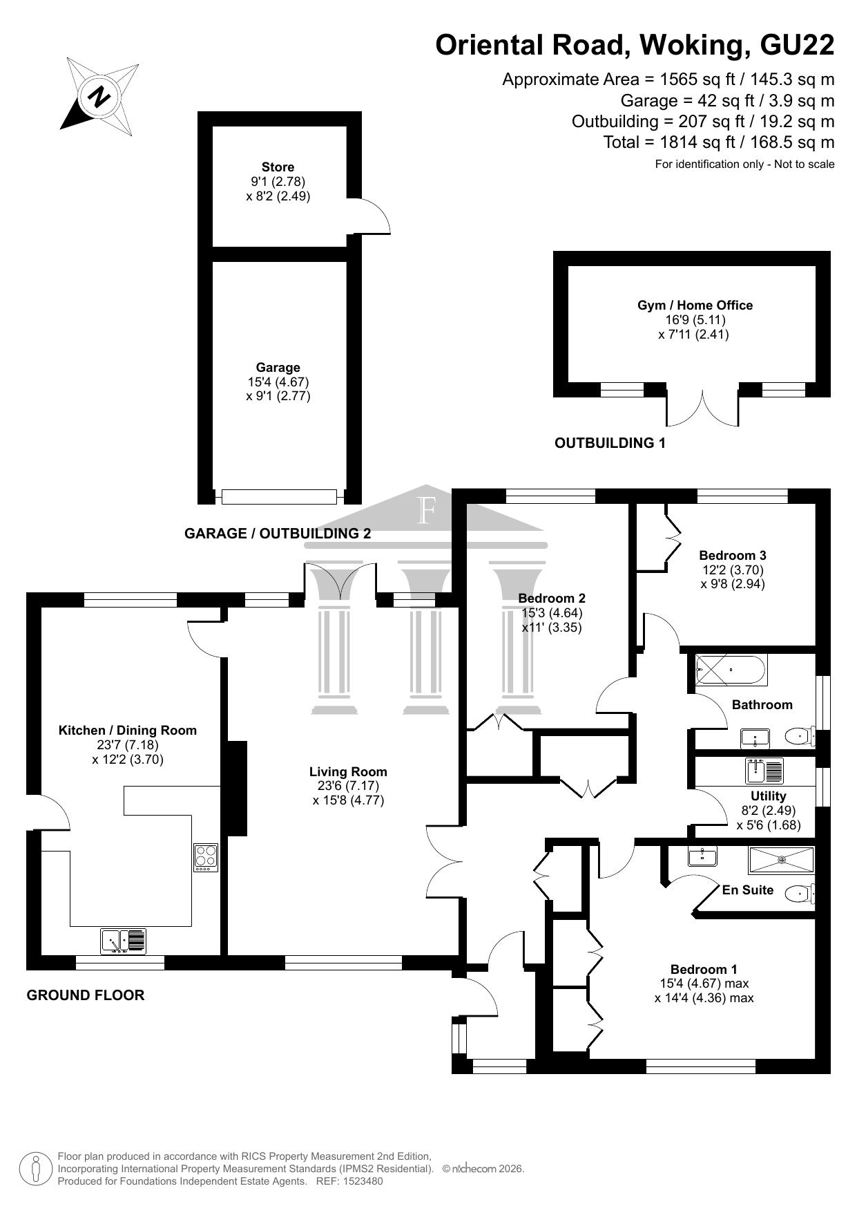 18 Oriental Road, Woking floorplan