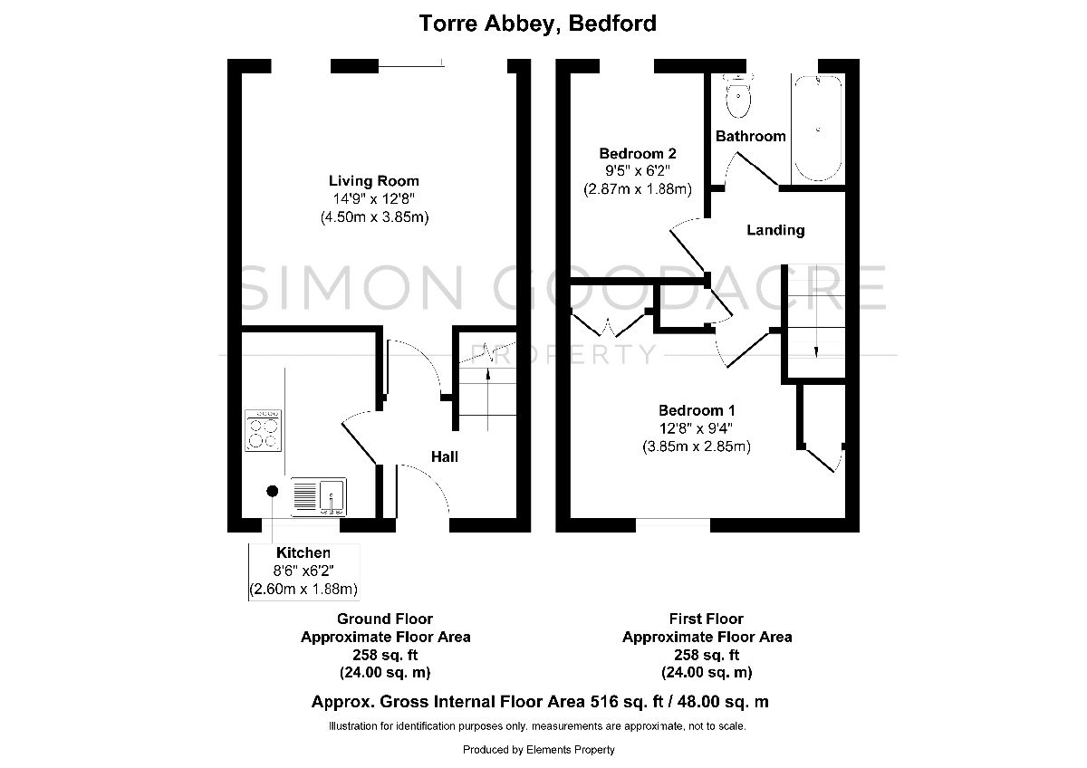 13 Torre Abbey, Bedford floorplan