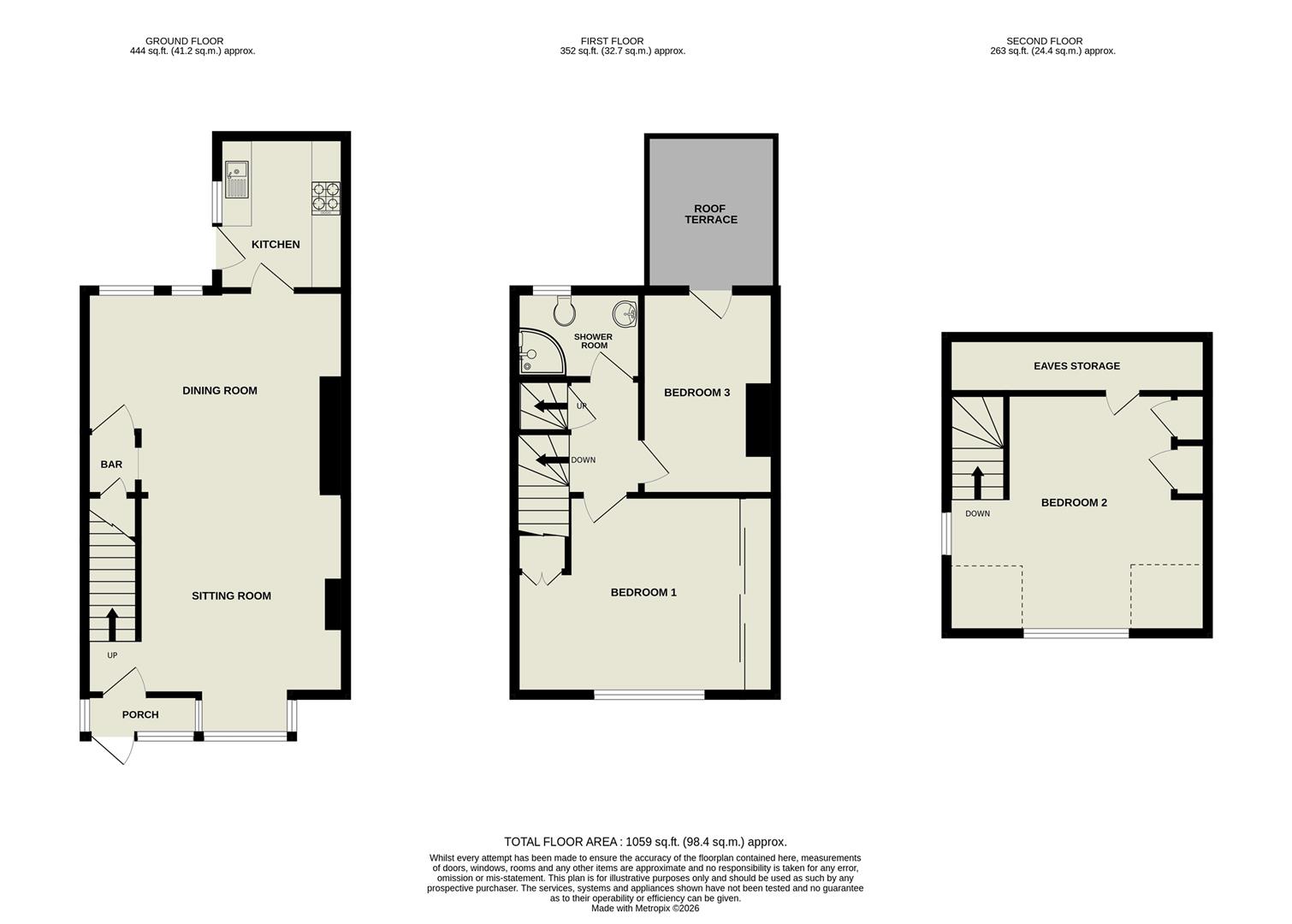 127, Skipton Road, Ilkley floorplan