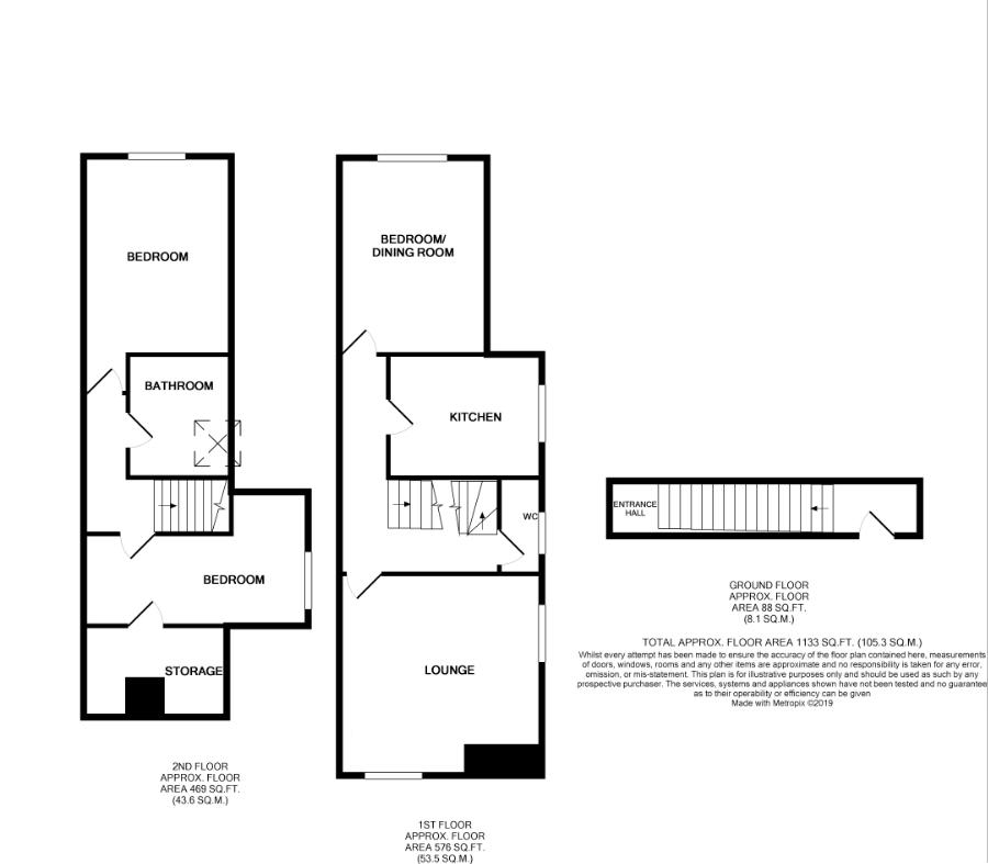 3 Bedrooms Maisonette for sale in St. Johns Road, Crowborough TN6