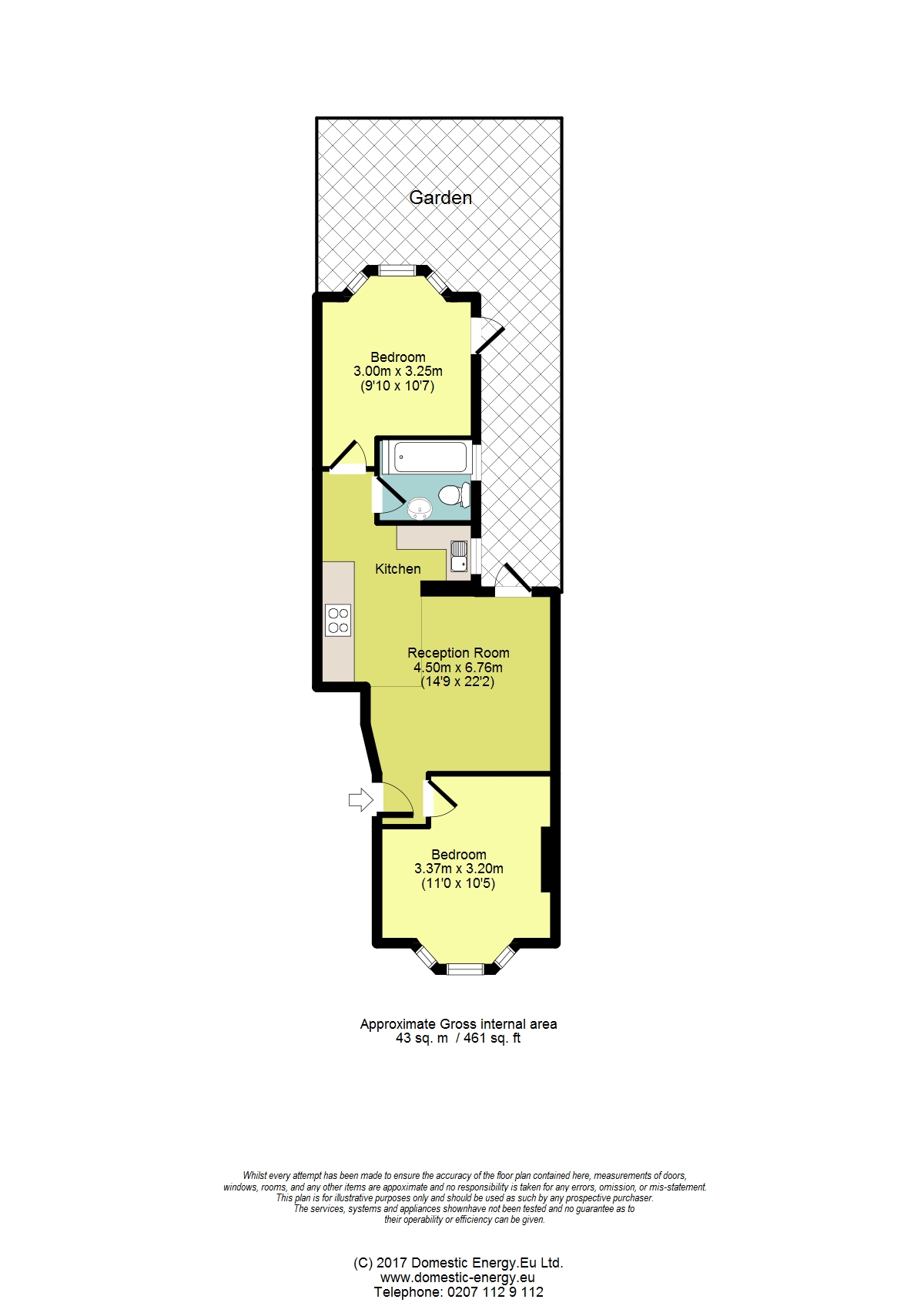 2 Bedrooms Flat to rent in Denzil Road, Willesden NW10