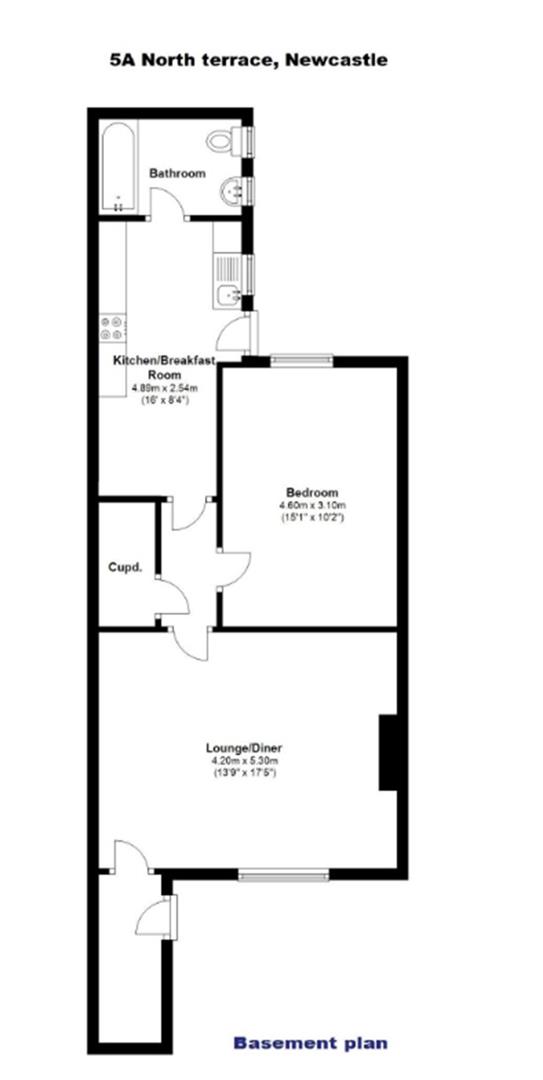 5B, North Terrace, Newcastle Upon Tyne floorplan