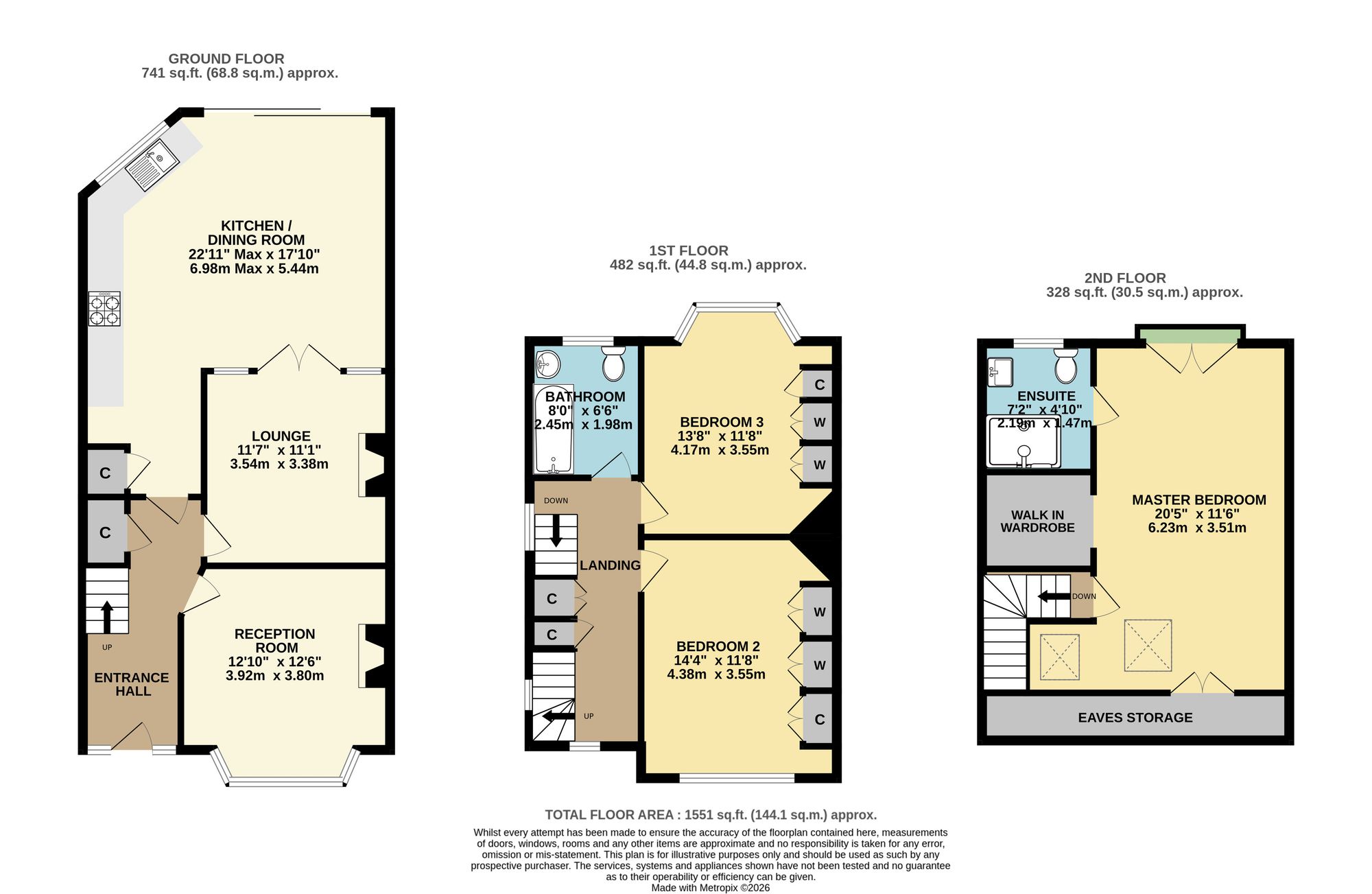 197 Brunswick Park Road, London floorplan