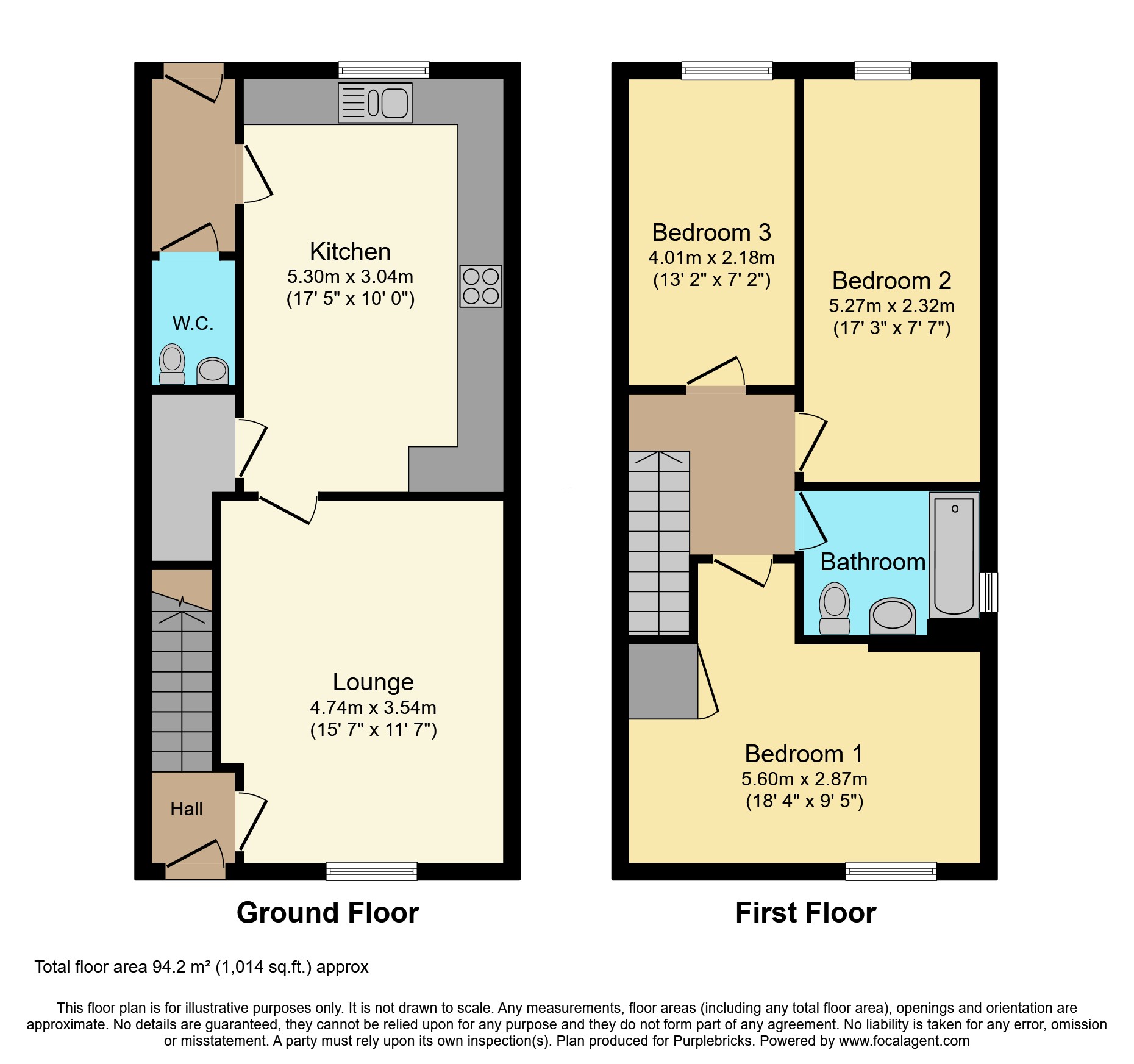 22, Batt Drive, Taunton floorplan