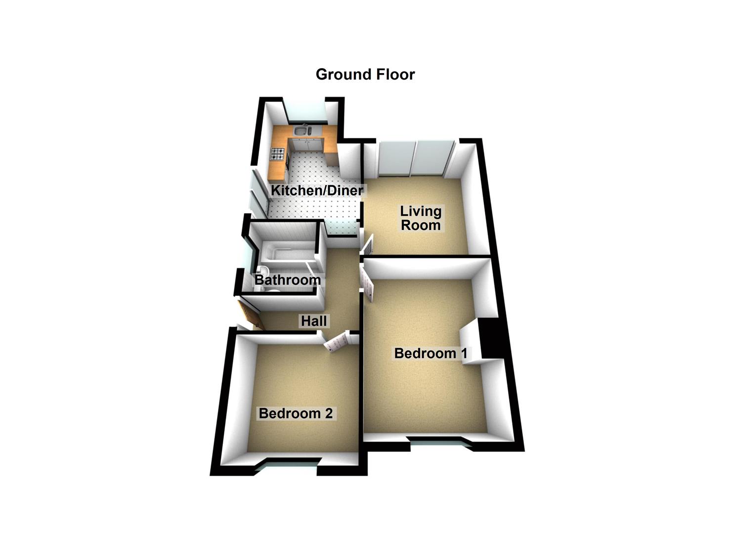 2 Bedrooms Semi-detached bungalow for sale in Chalfont Drive, Sileby, Leicestershire LE12