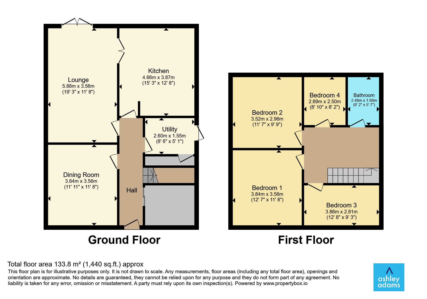4, Napier Close, Derby floorplan