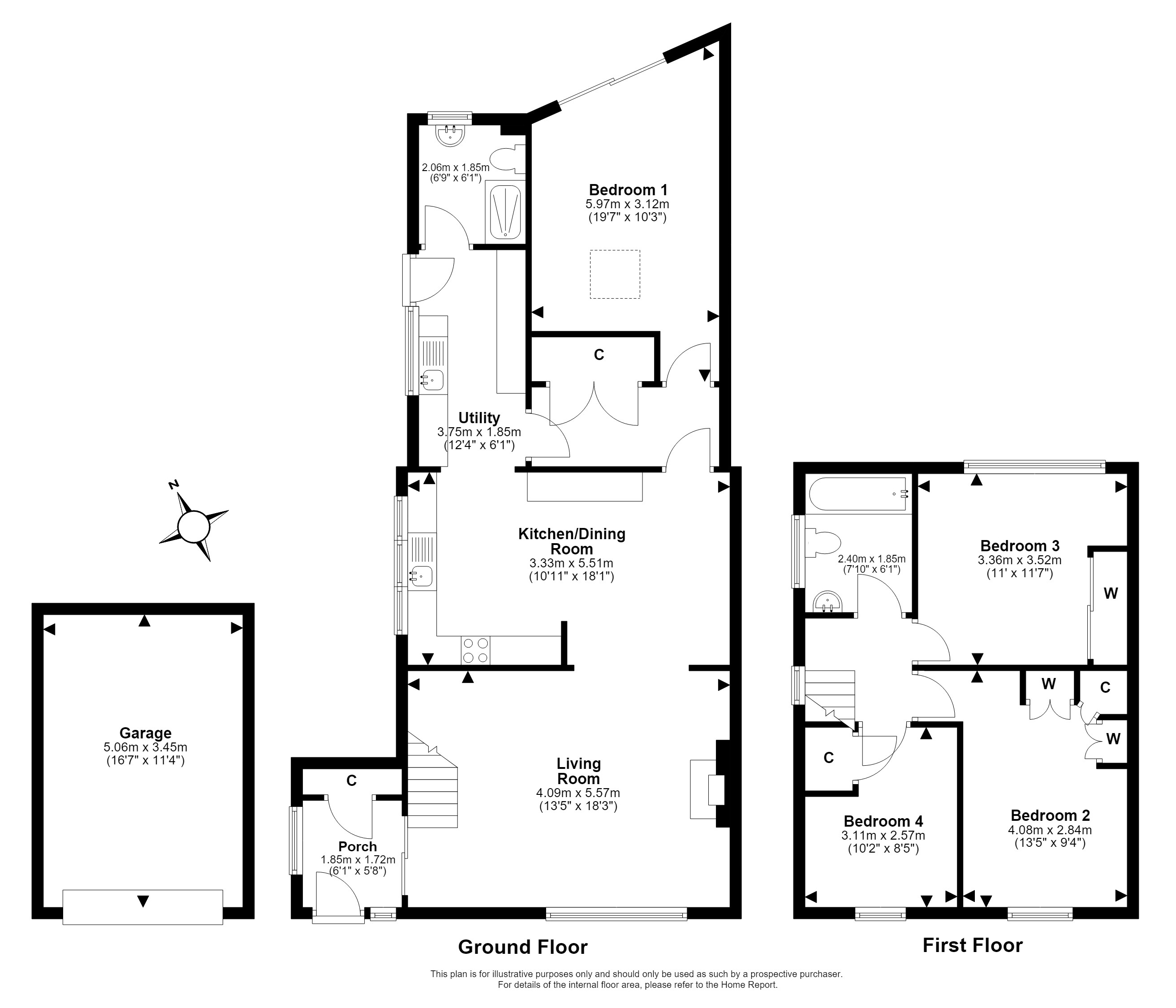 12, Clerwood Terrace, Corstorphine, Edinburgh floorplan