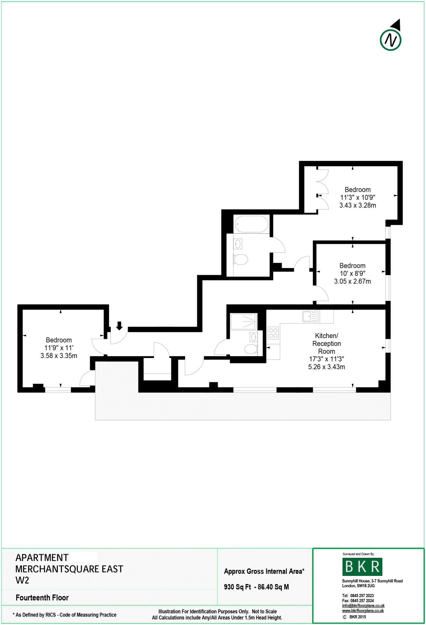 3 Bedrooms Flat to rent in Merchant Square, Paddington W2