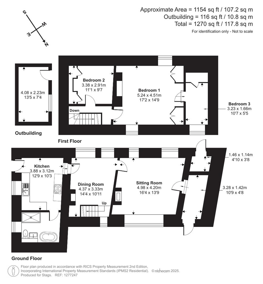 Townsend Cottage, Townsend, Bude floorplan