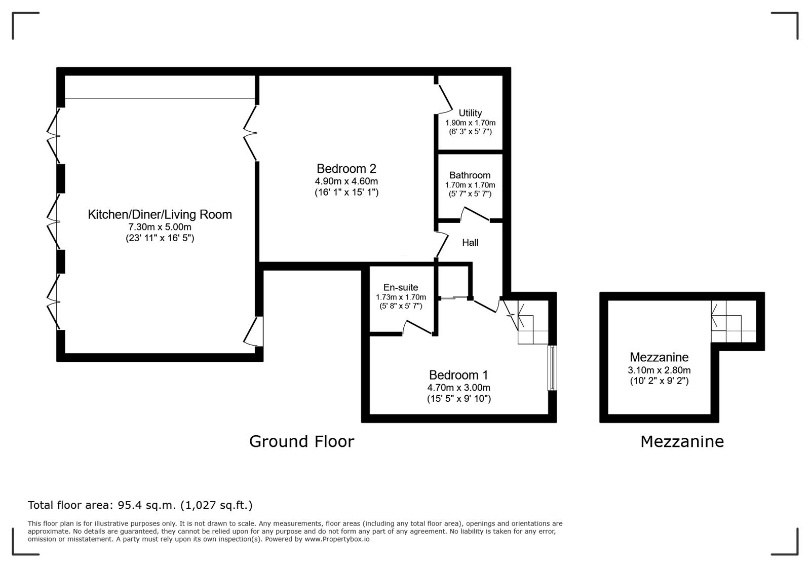 4 Westfield Mansions,, Shore Road, Ventnor floorplan