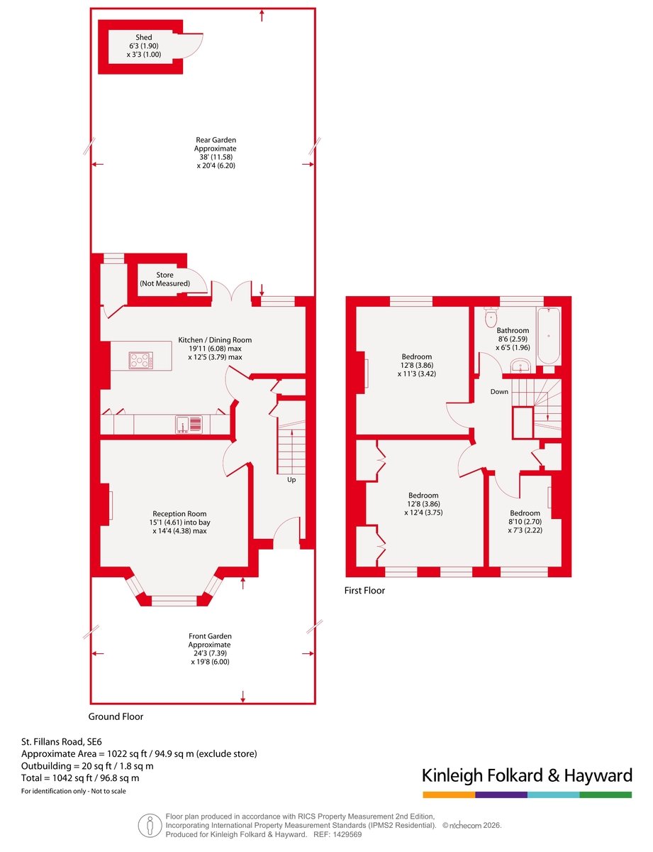 34, St. Fillans Road, London floorplan