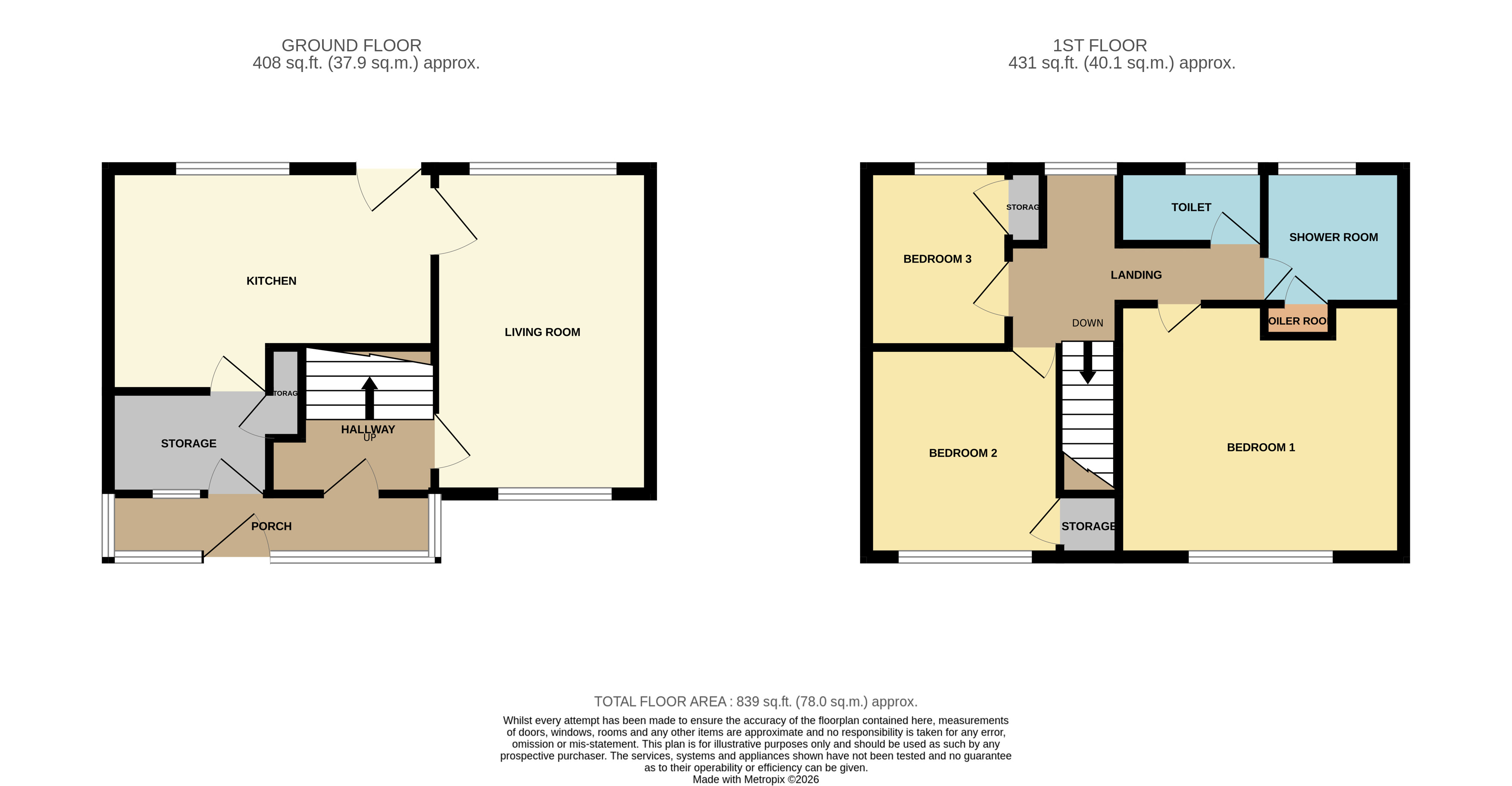 Cedar Road, Warwickshire floorplan