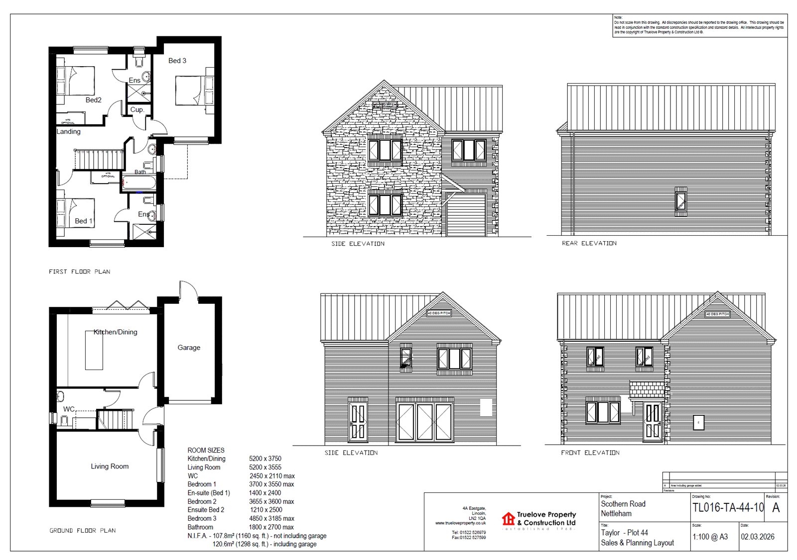 Plot 44 Cricketers Walk, Nettleham floorplan