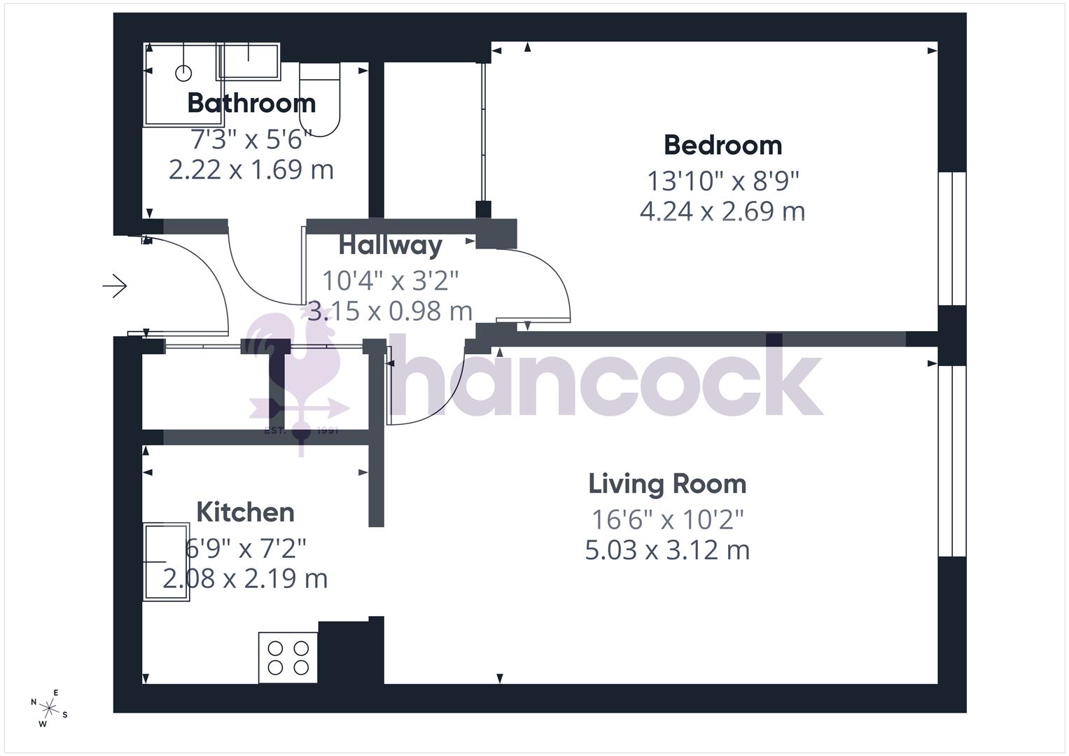 Flat 20, Sovereign Court, Campbell Road, Bognor Regis floorplan