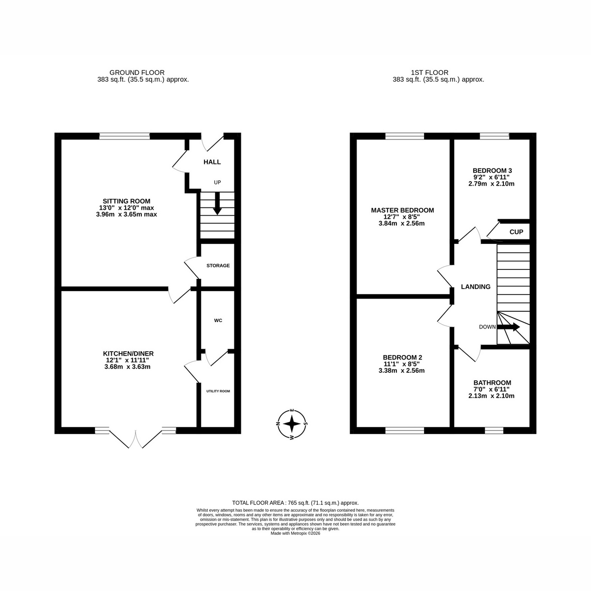 39, Moorhen Grove, Southam floorplan