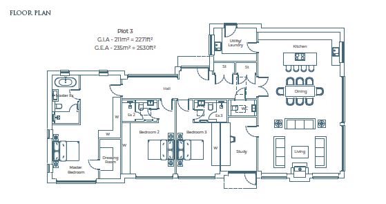Plot 3 The Walled Garden,, Cheapside Road, Berkshire floorplan
