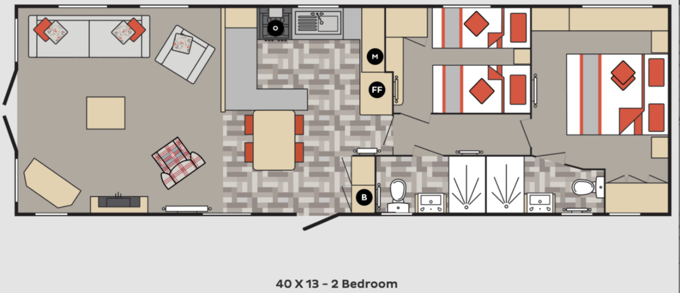 43 Topiary Way, Lakesway Holiday Home and Lodge Park, Kendal floorplan