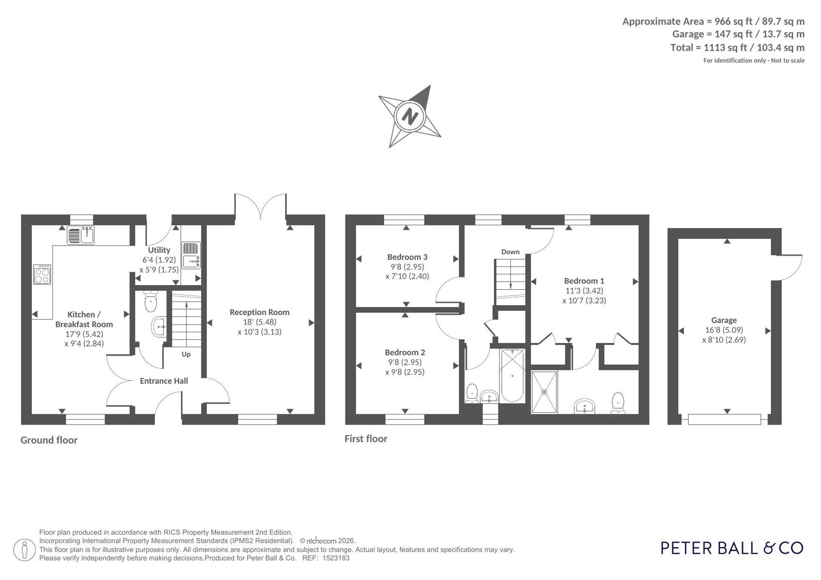 3, Falcon Road, Tewkesbury floorplan