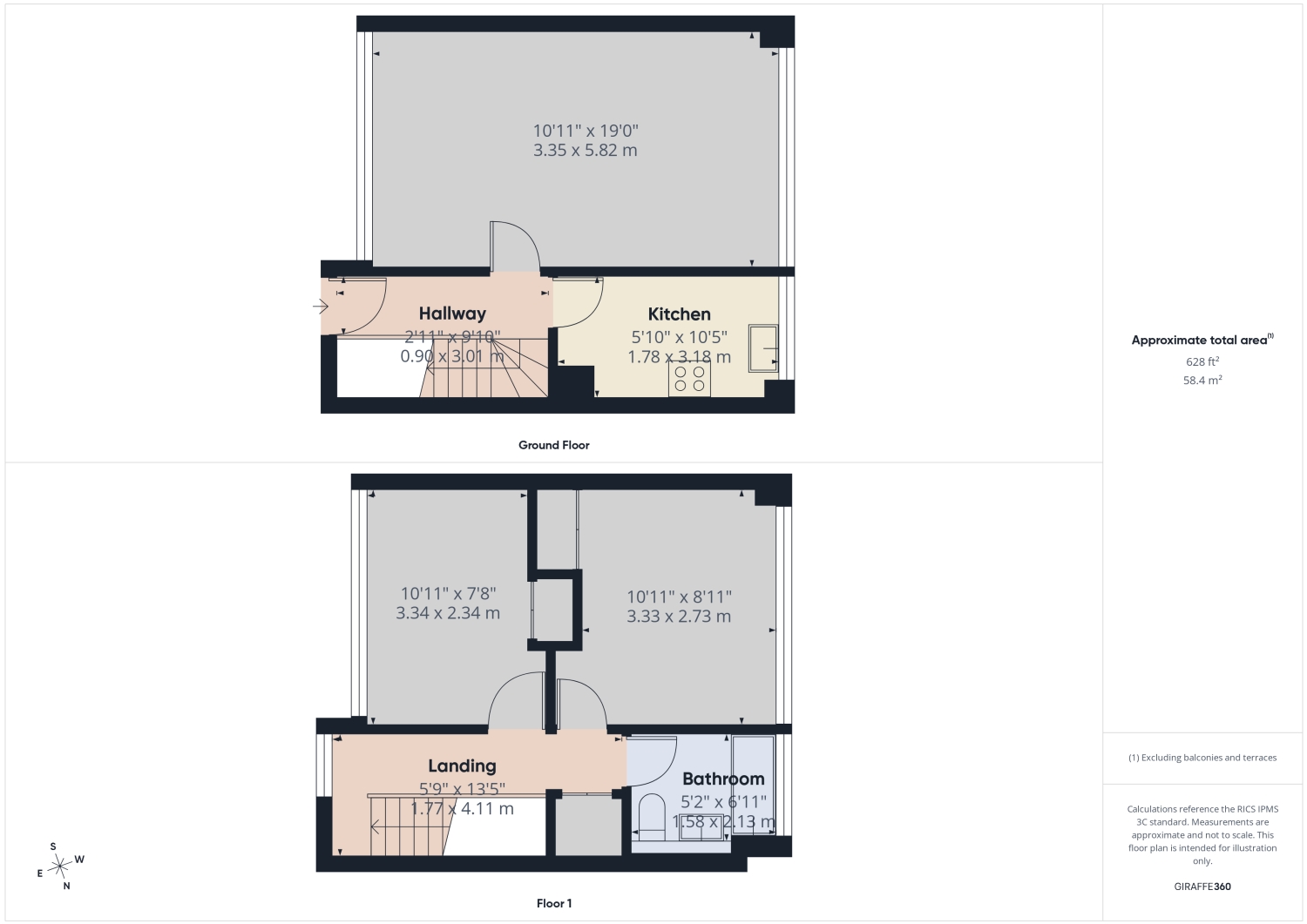 7, Queens Court, Tewkesbury floorplan